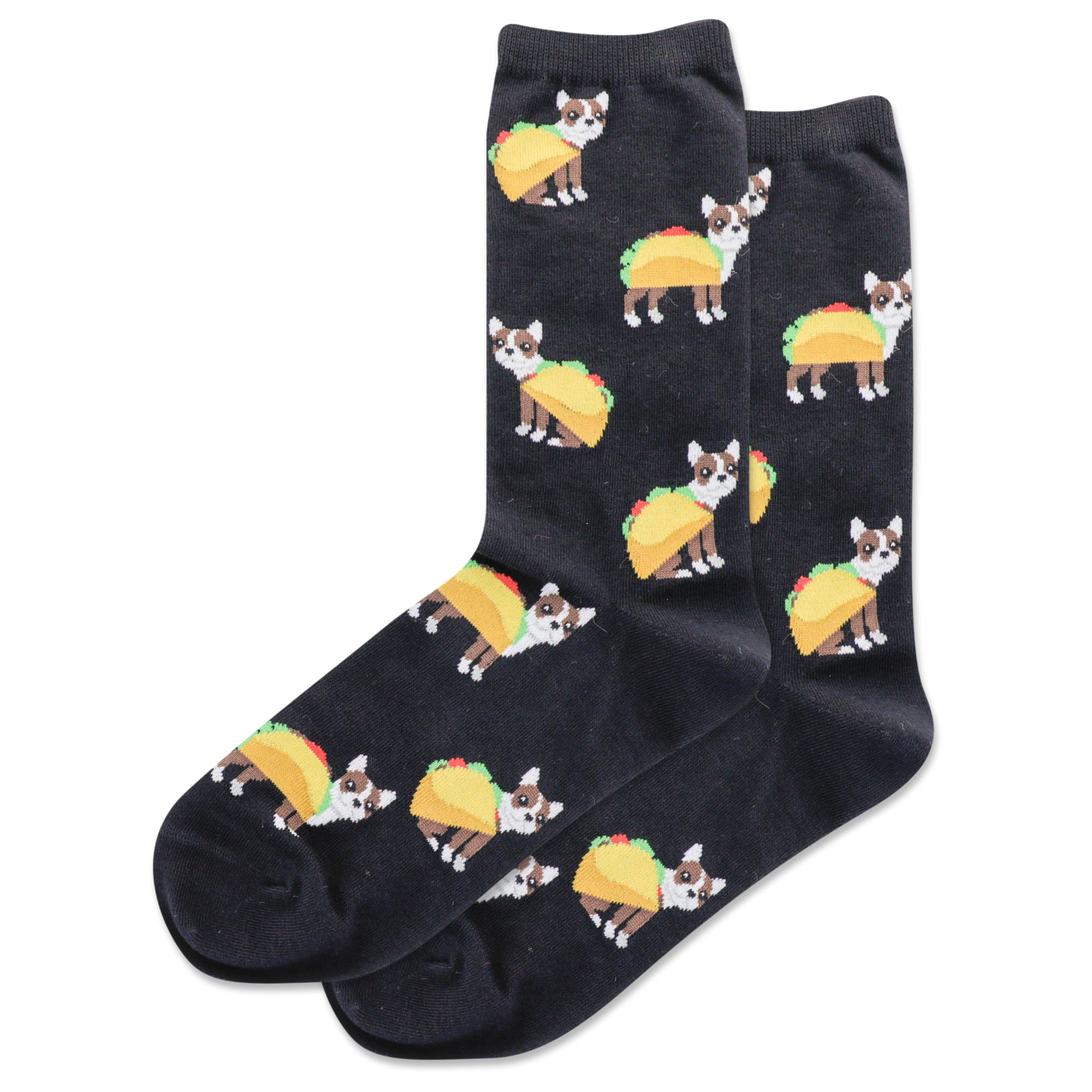 HOTSOX Women's Taco Terrier Crew Socks | Petco
