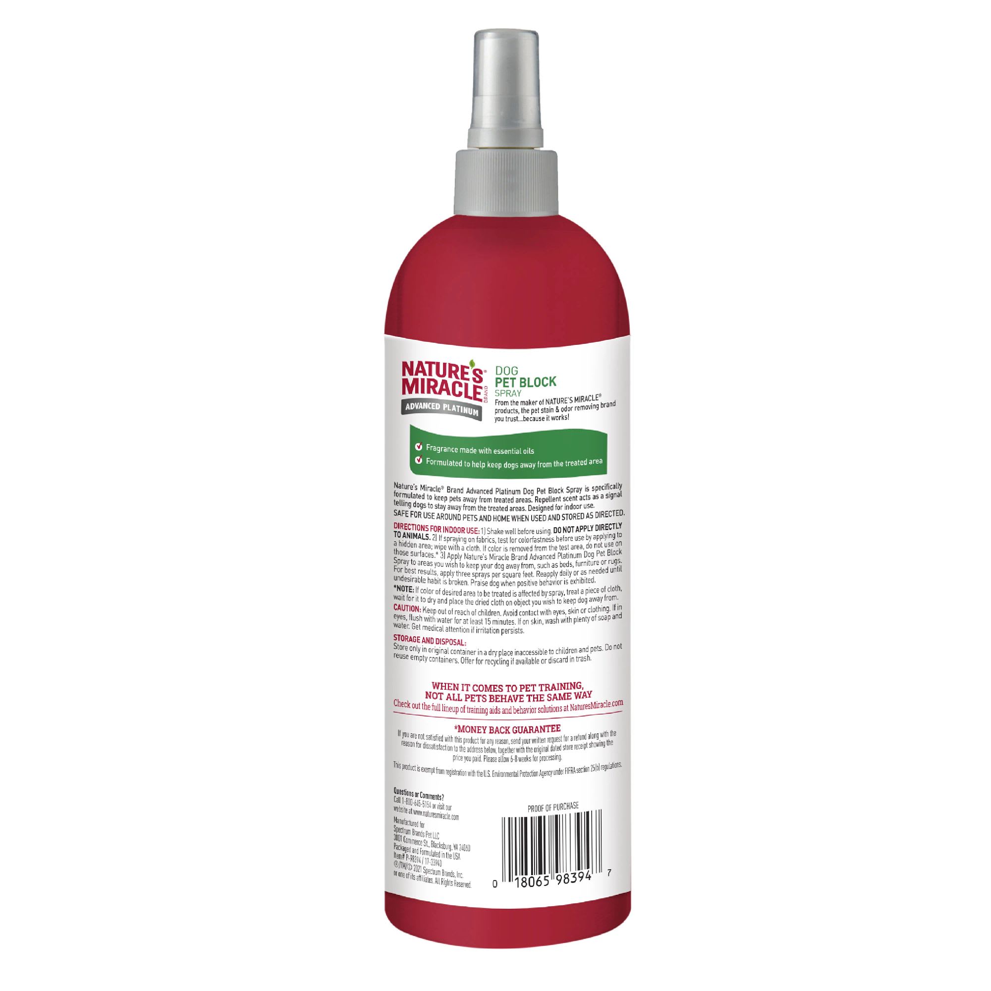 Nature's Miracle Advanced Platinum No More Marking for Dogs, 24 fl