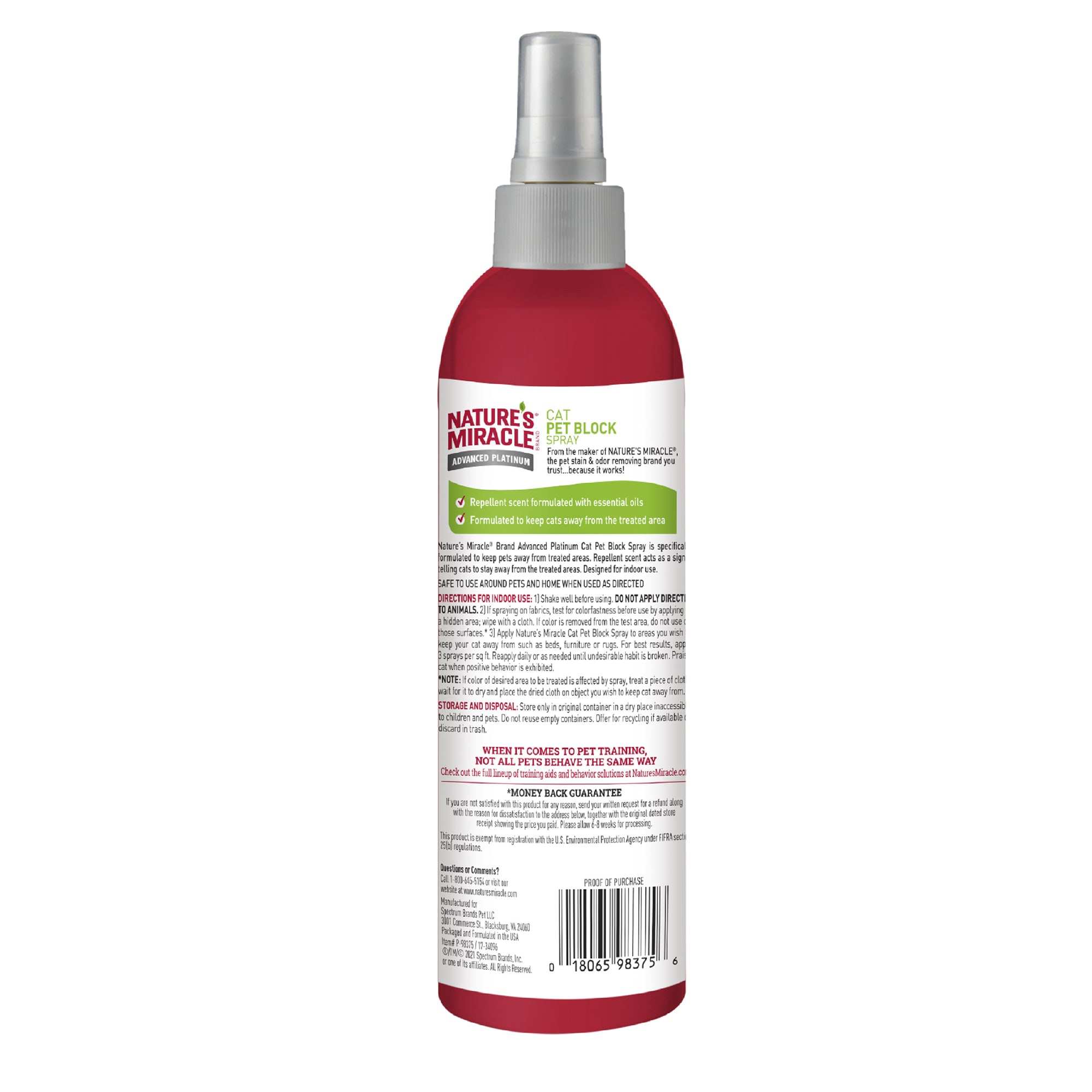 Nature's miracle allergen store blocker dog spray