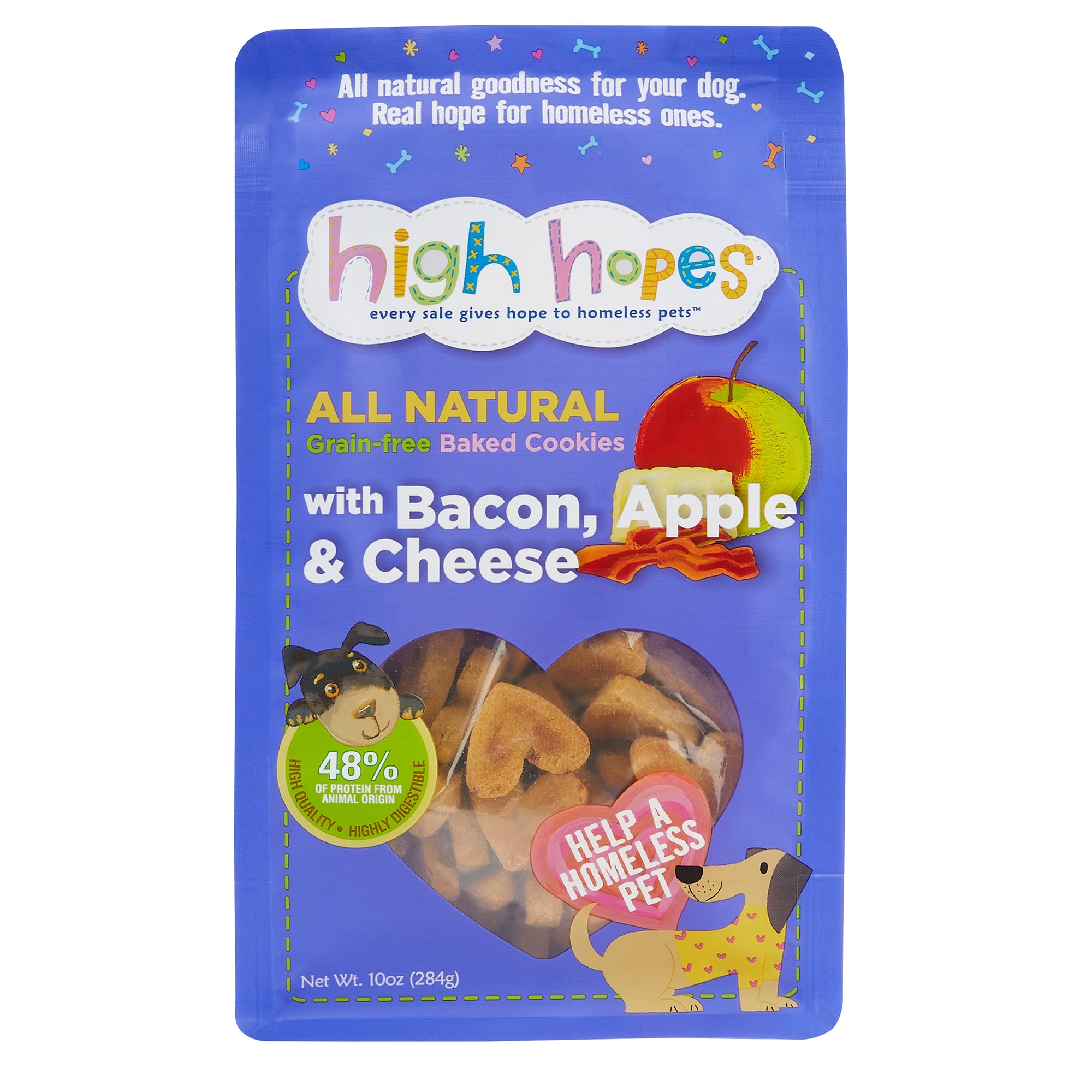 High Hopes Bacon, Apple & Cheese Dog Treats 10 oz