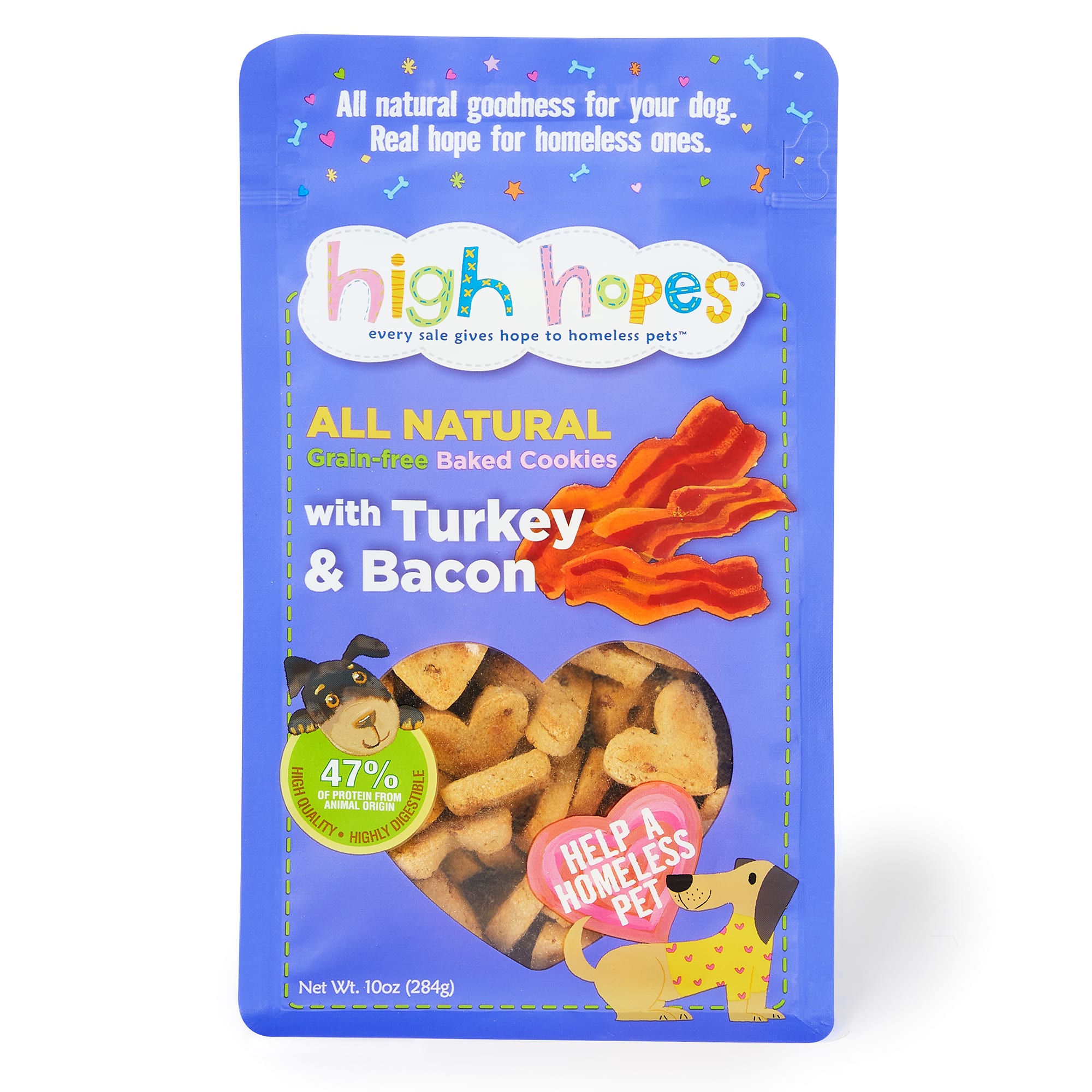 High Hopes Grain Free Turkey/Bacon Cookie for Dogs, 10 oz. | Petco