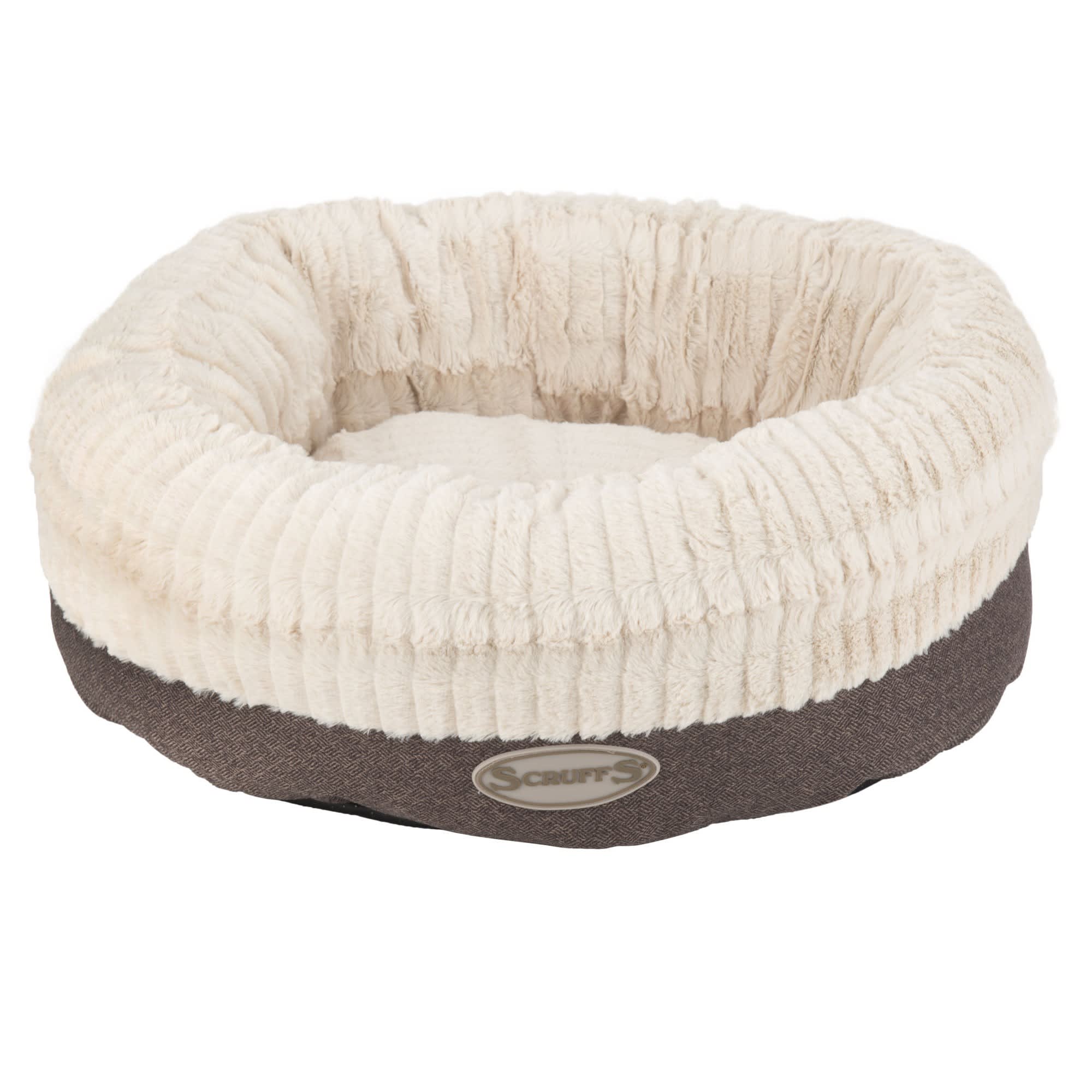 SCRUFFS Grey Ellen Donut Dog Bed, L X W X H Petco