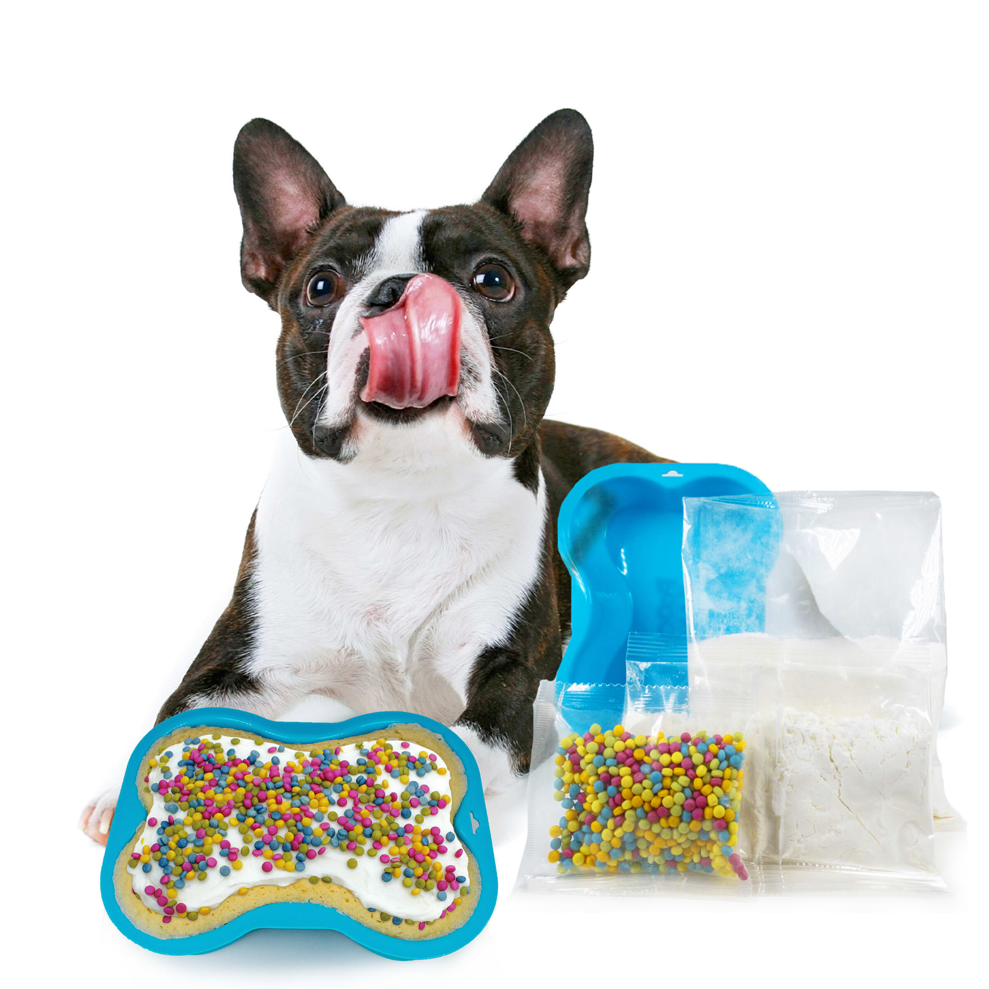 Pooch Cake Birthday Cake Kit with Frosting Sprinkles Reusable Silicone Pan Dog Treat 10 oz. Petco