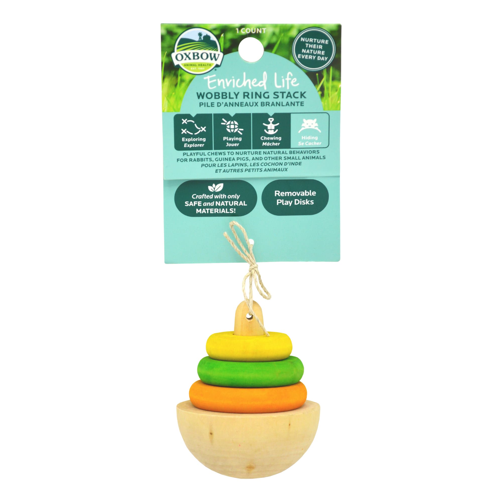 Oxbow Animal Health Enriched Life Wobbly Ring Stack, 0.16 lb.