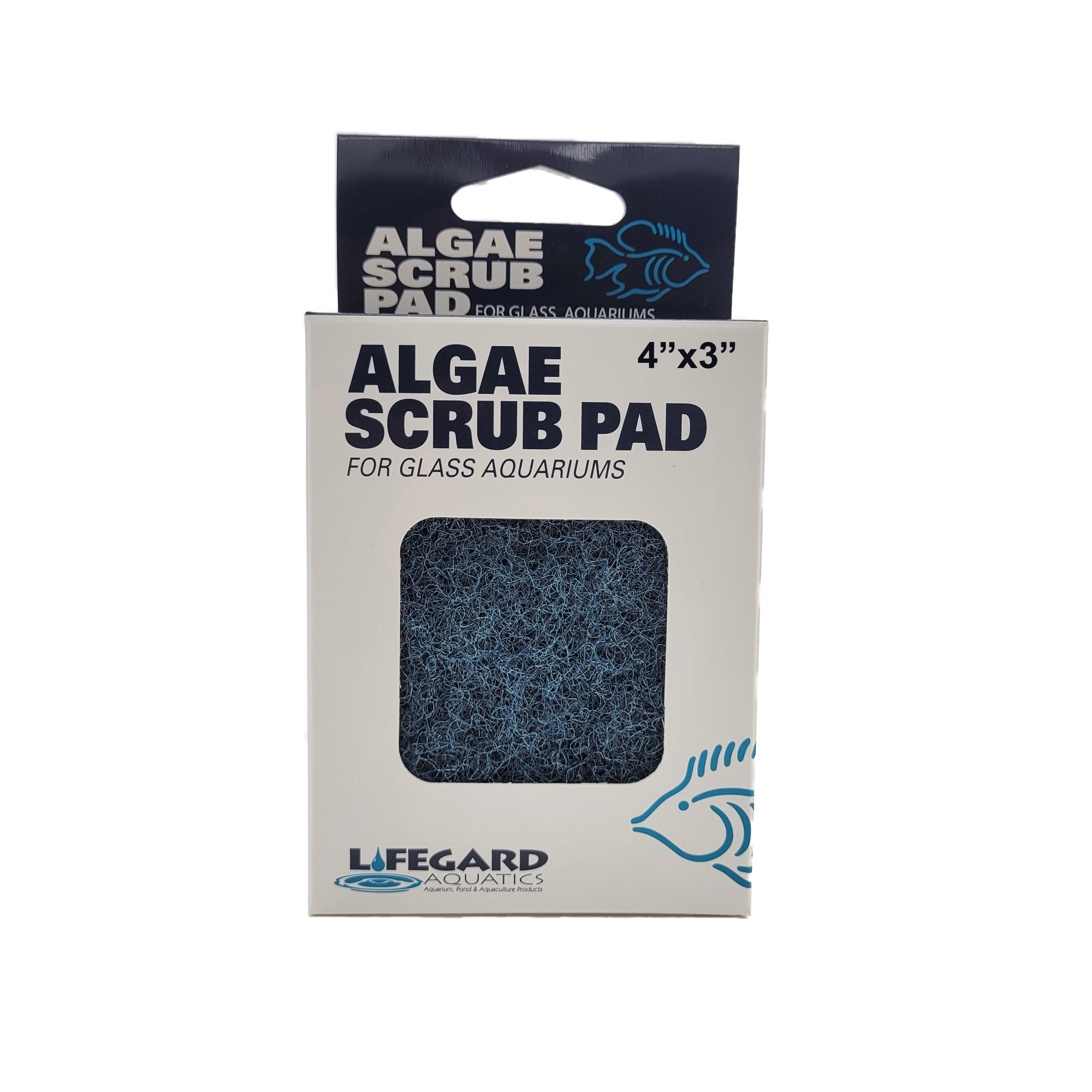 Lifegard Aquatics Blue Algae Scrub Pad for Glass Aquariums, 3" L X 4" W