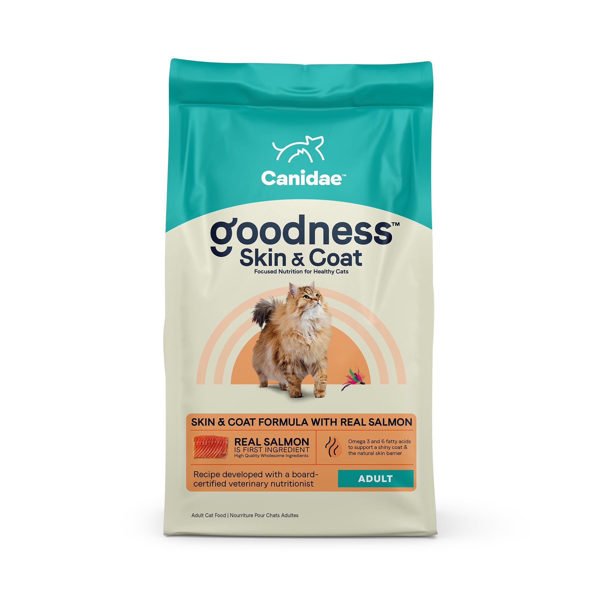 Canidae Goodness for Skin Coat Formula with Real Salmon Dry Cat Food 5 lbs