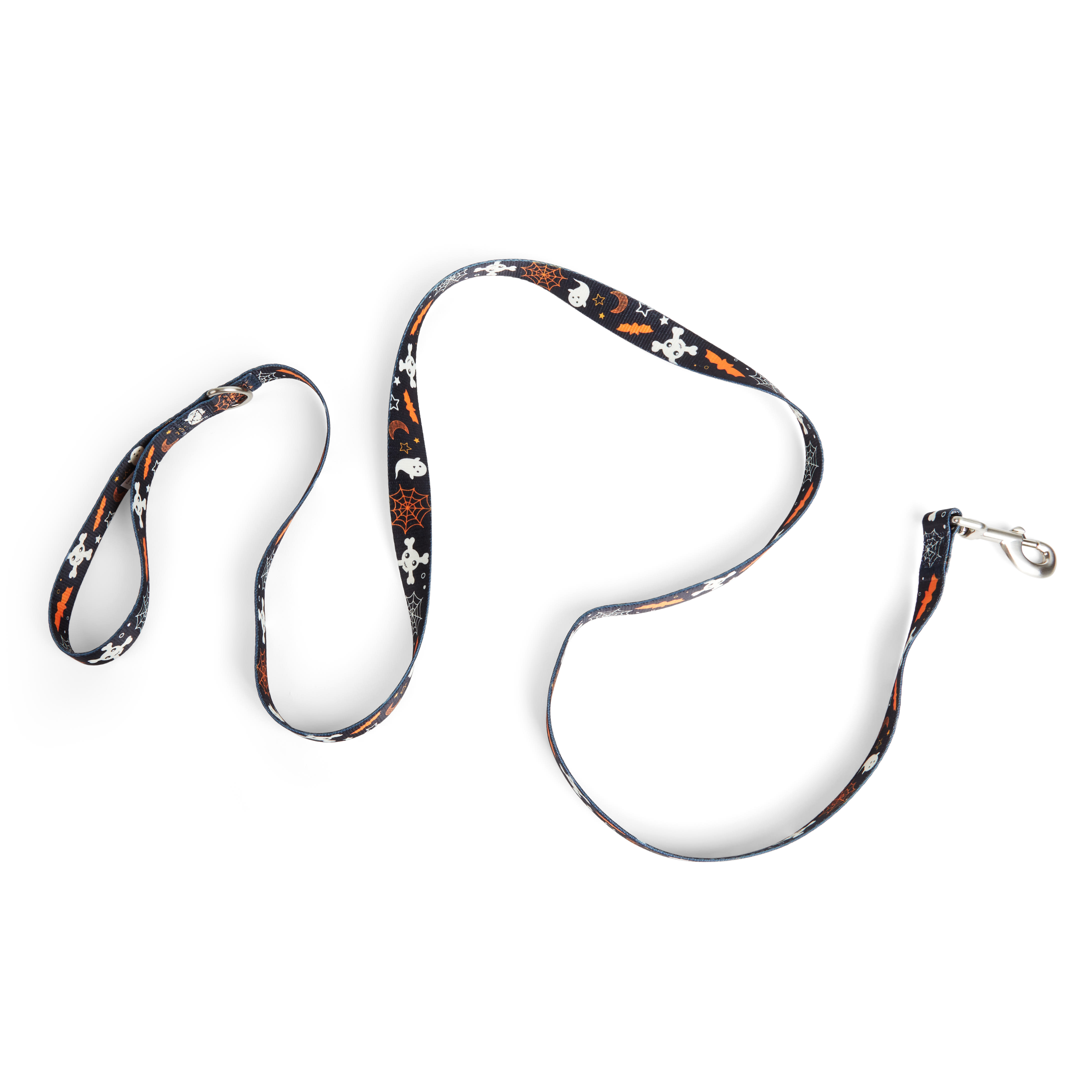 Bootique Printed Dog Leash, 6 ft., Black / Orange