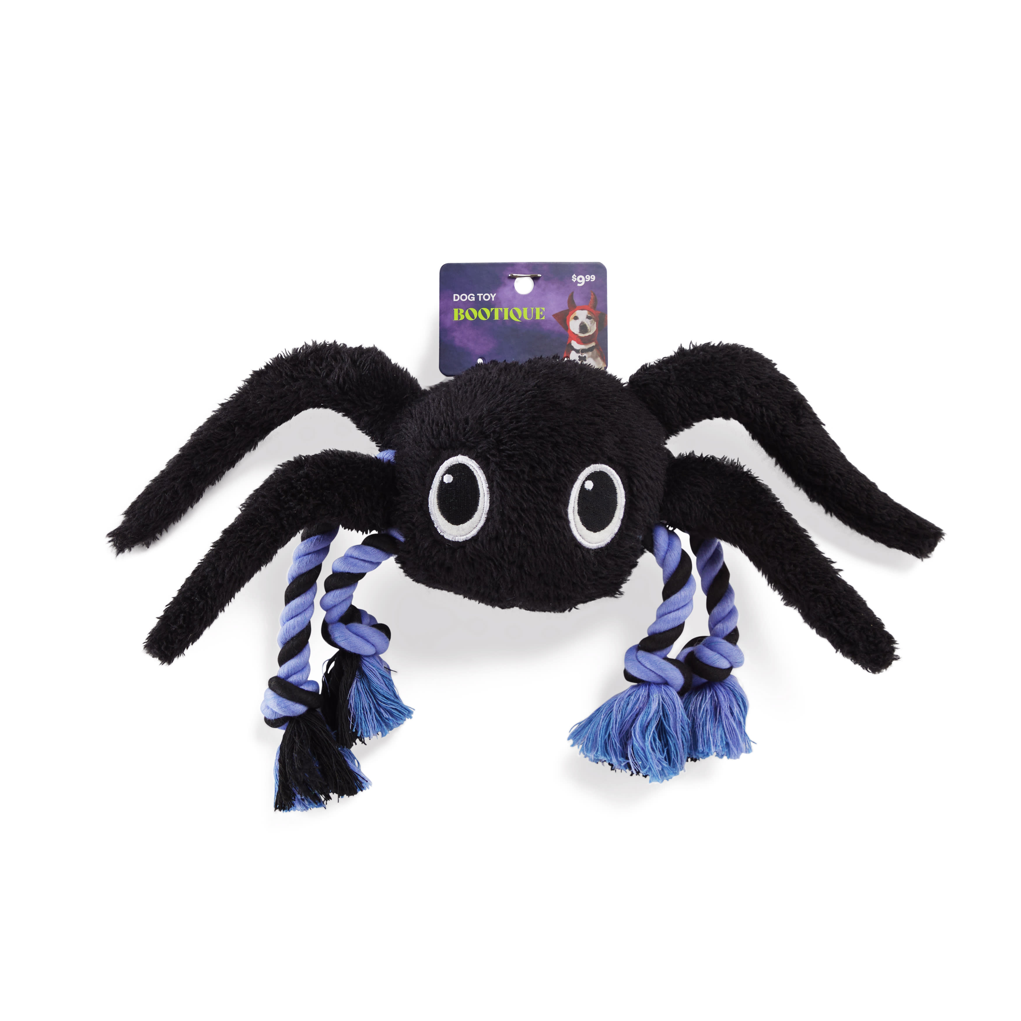 Bootique Rope Plush Spider Dog Toy, Large | Petco