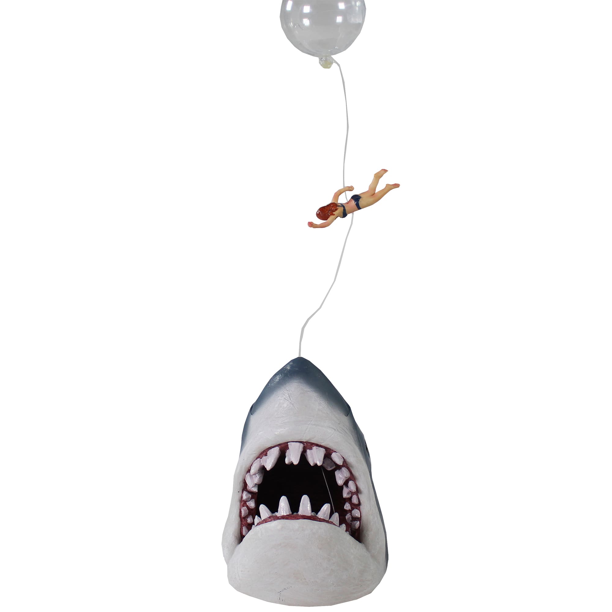 Penn-Plax Jaws Officially Licensed 2-Piece Aquarium Ornament Bundle – Includes Boat Attack And Shark Swim-Through – Small