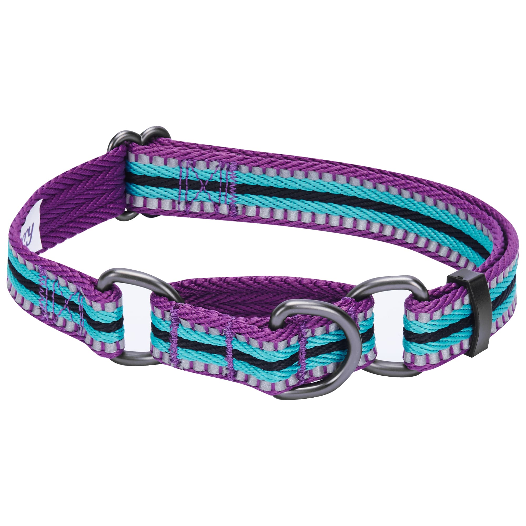 Neck 17-20.5 Blueberry Pet 9 Colors Soft & Safe 3M Reflective Jacquard Neoprene Padded Adjustable Dog Collar with Metal Buckle Teal Blue for Large Breed 
