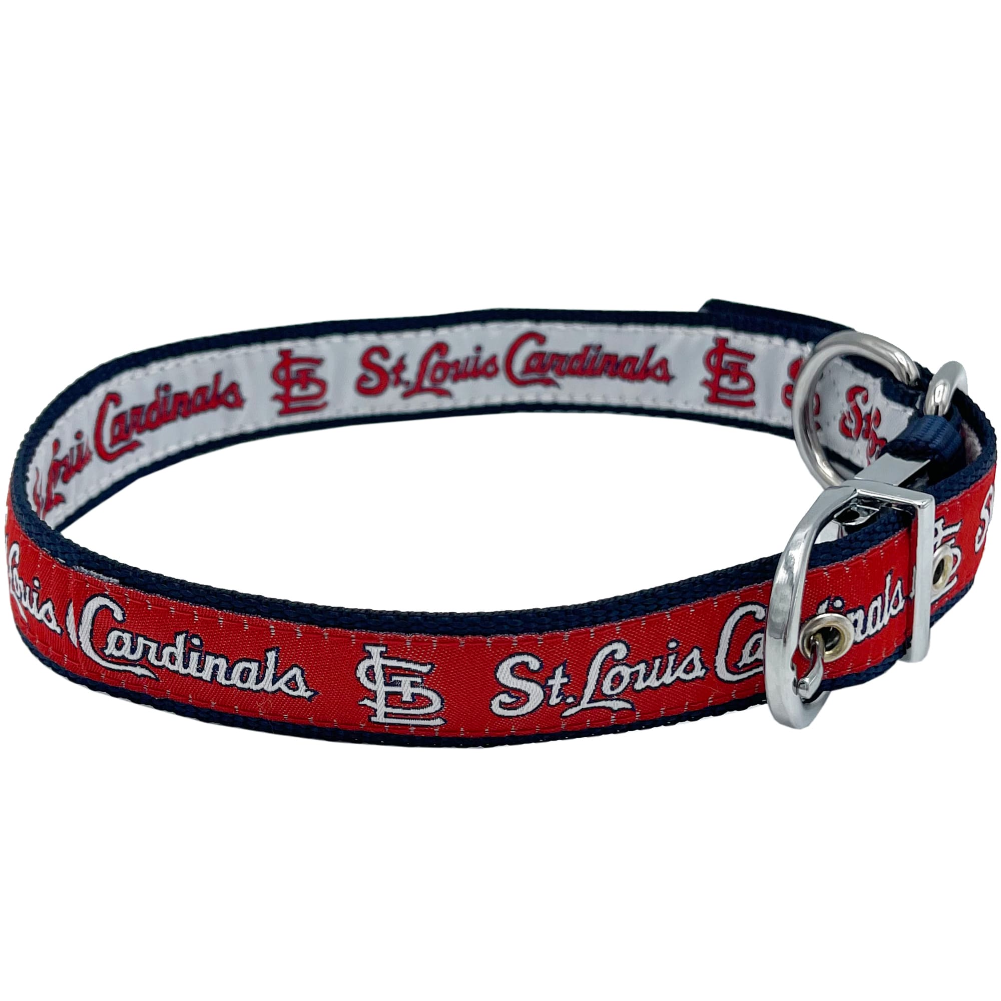 Pets First St. Louis Cardinals Reversible Dog Collar, Medium