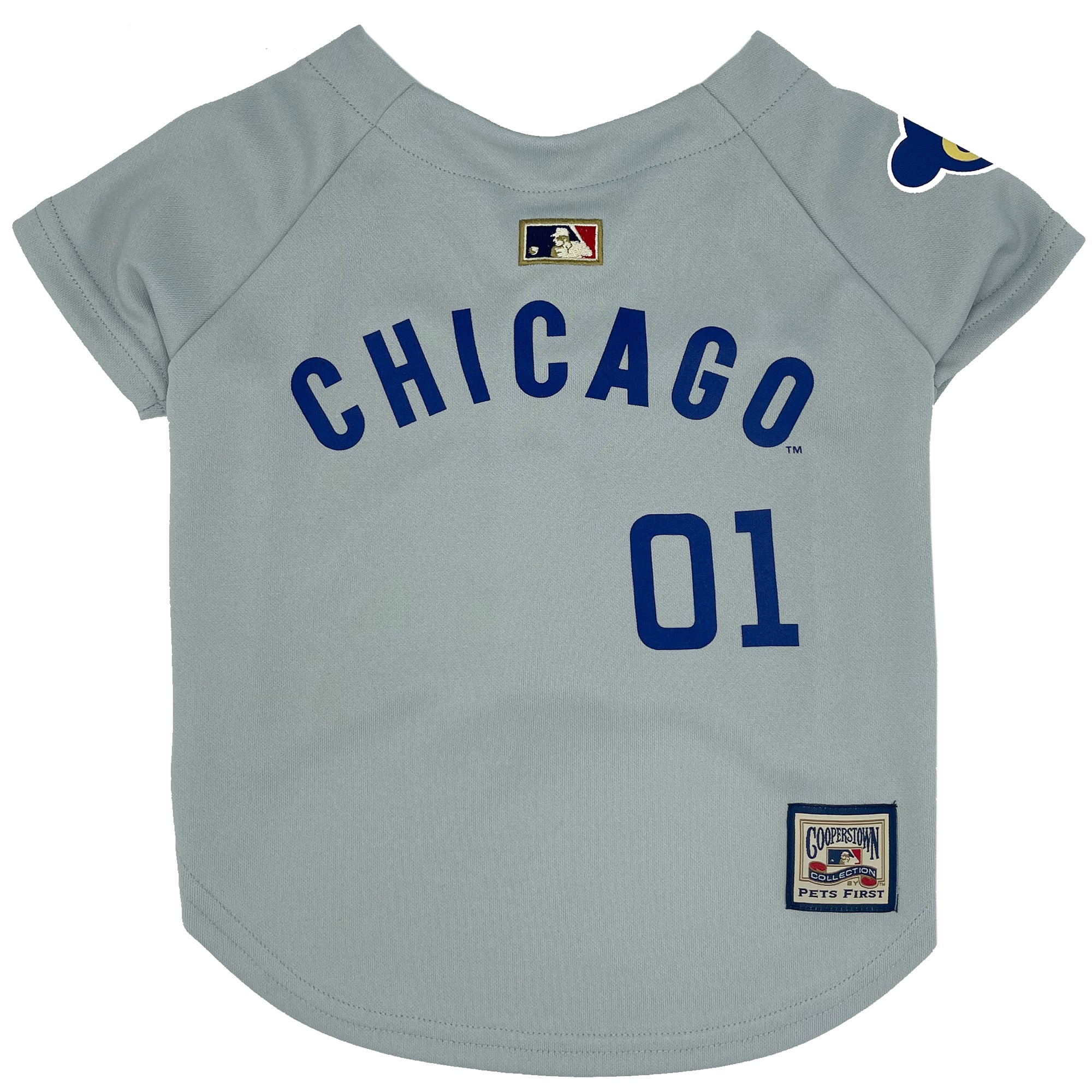 Pets First MLB Retro Throwback Jersey for Dogs, Small, Chicago Cubs Petco