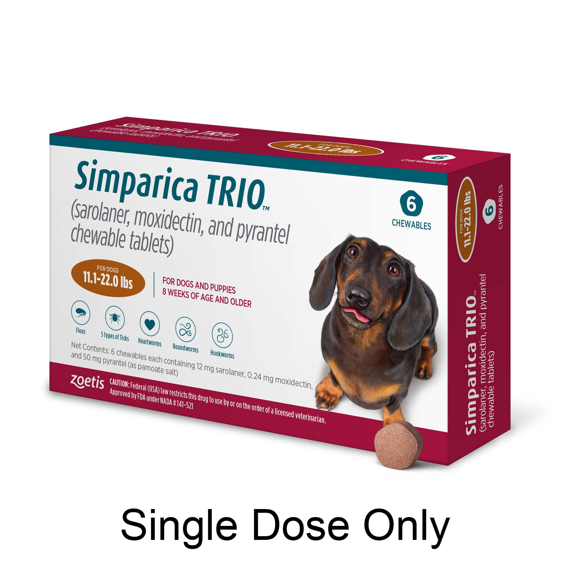 Oblong Adolescent produce Simparica Trio™ 11.1-22 Lbs. Dogs, 6 Month Supply | Petco | Simparica Trio  Sizes, Chewable Tablets, Simparica Trio Without Vet Prescription