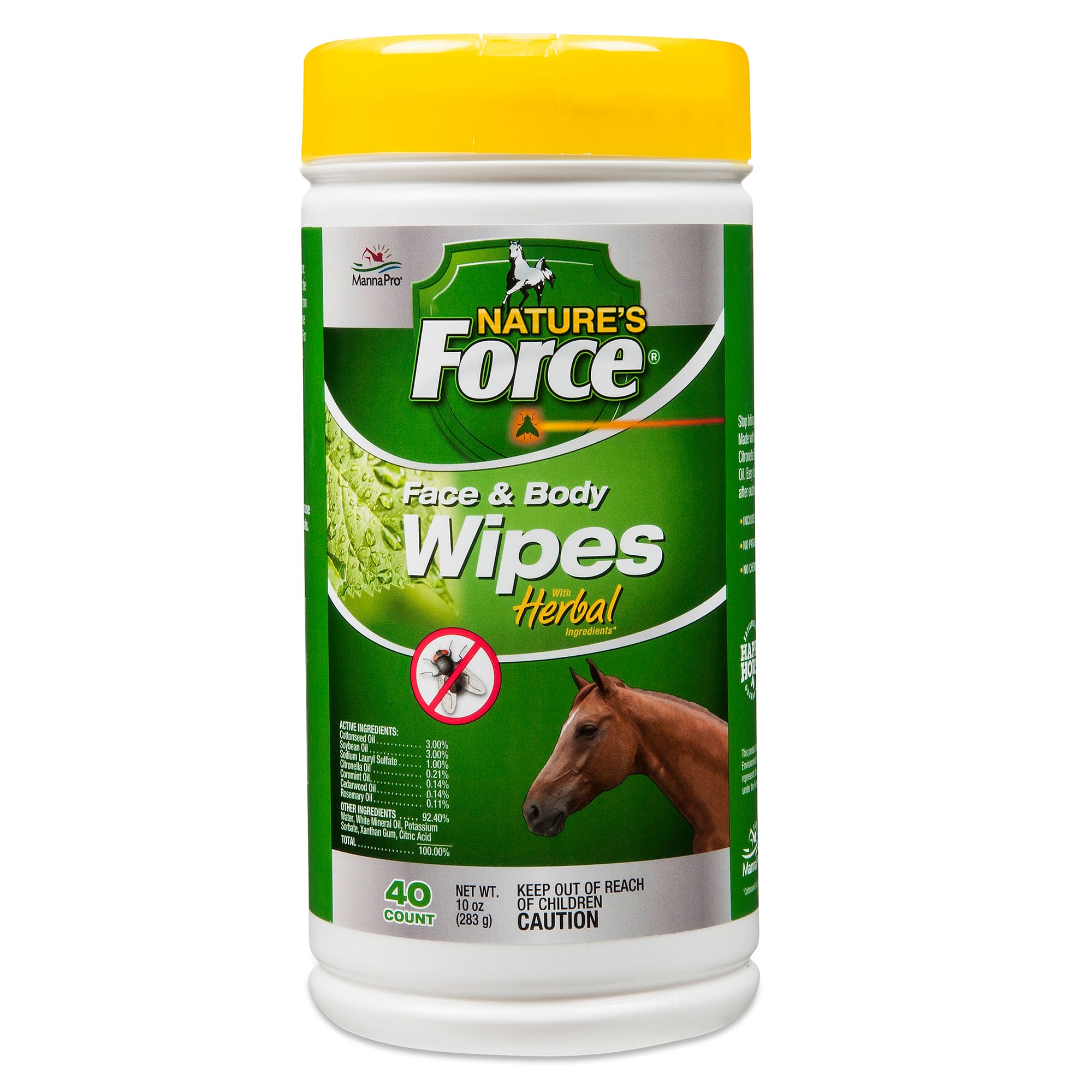 ProForce Botanical Horse Fly Control Wipes, 40 Count
