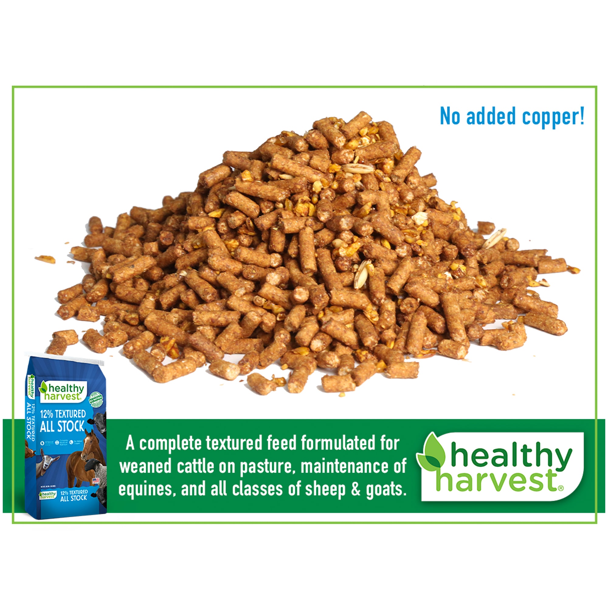 Healthy Harvest 12 Textured All Stock Feed 40 lbs. Petco