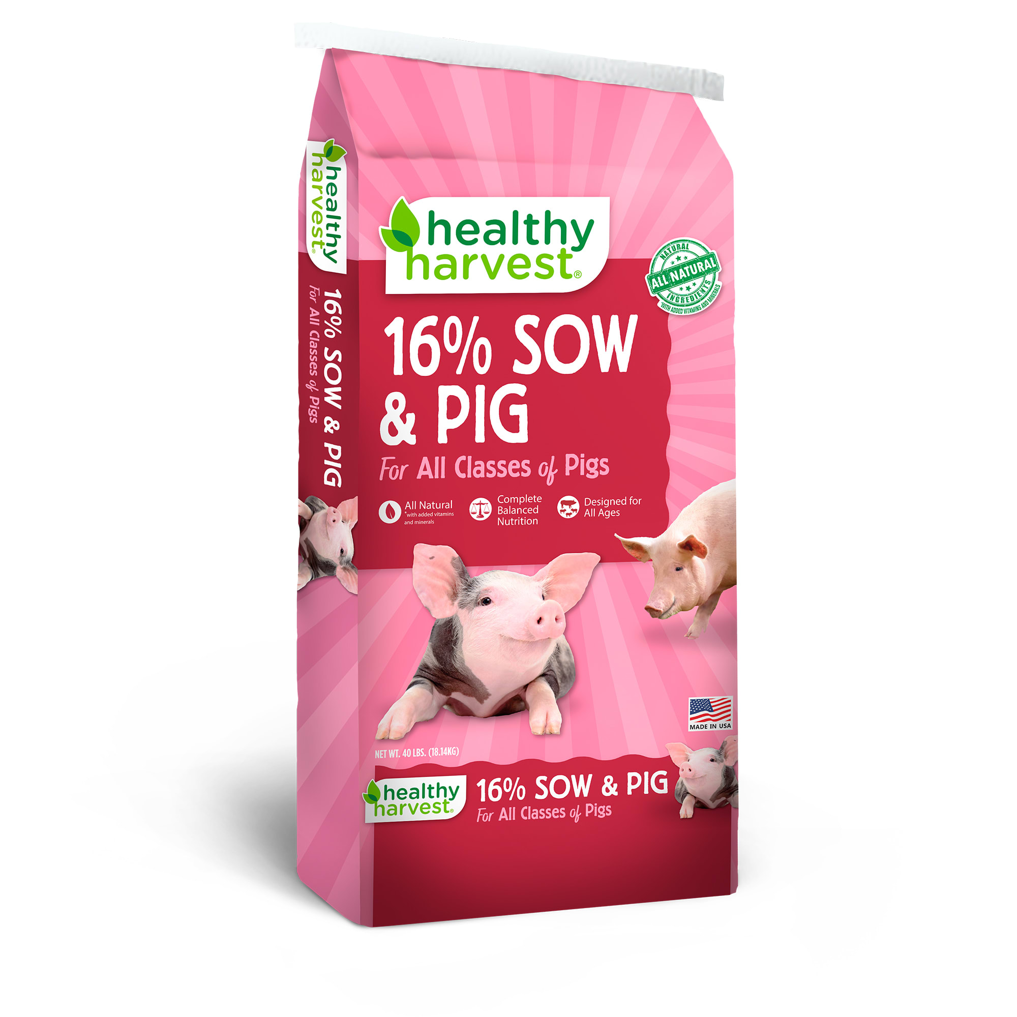 Healthy Harvest 16 Sow Pig Feed 40 lbs All Lifestages from Petco