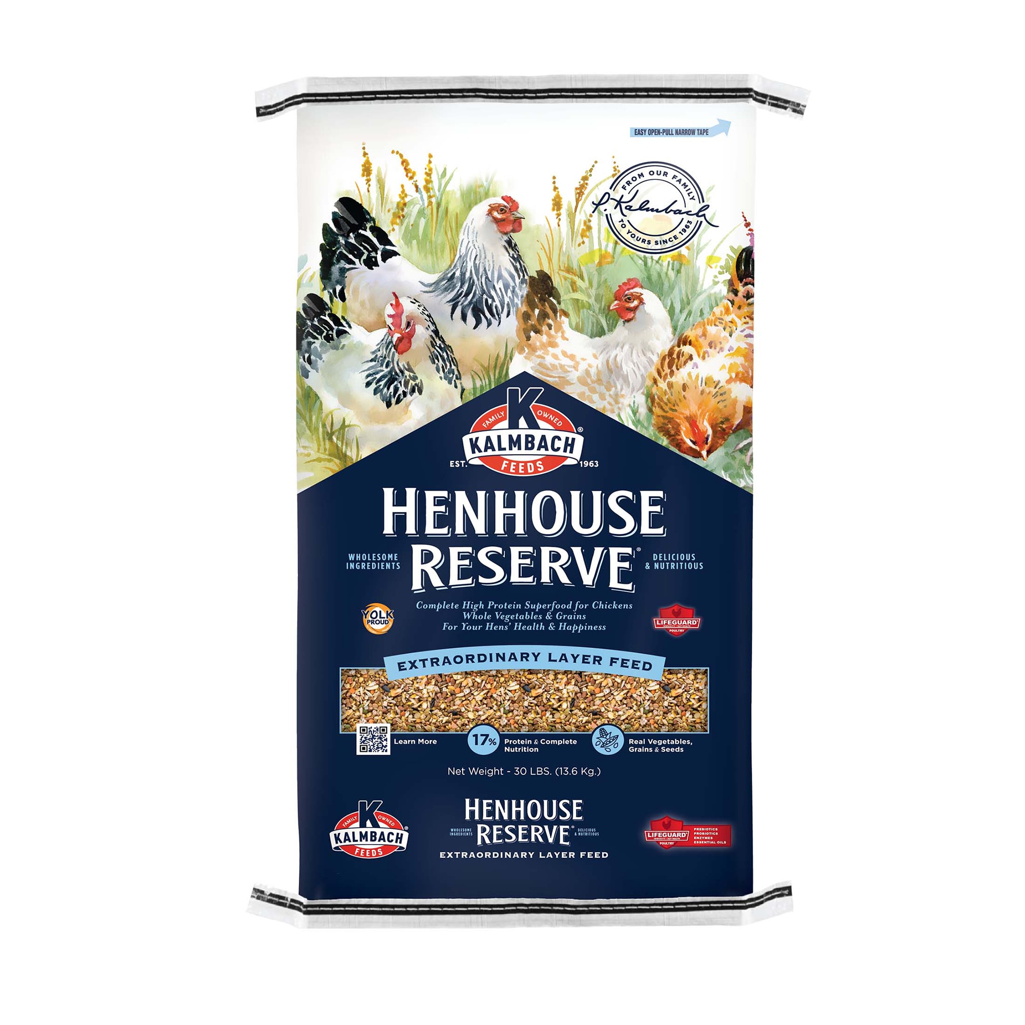 Kalmbach Henhouse Reserve Whole Grain Chicken Feed 30 lbs