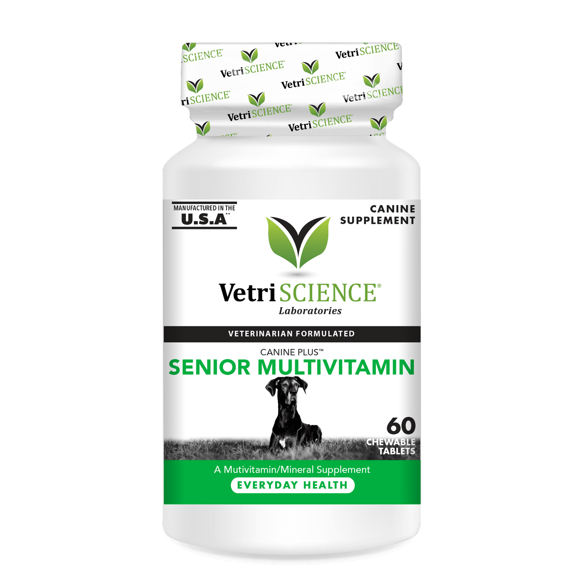 VetriScience Senior Dog Multivitamin Duck Flavor Chews 60ct