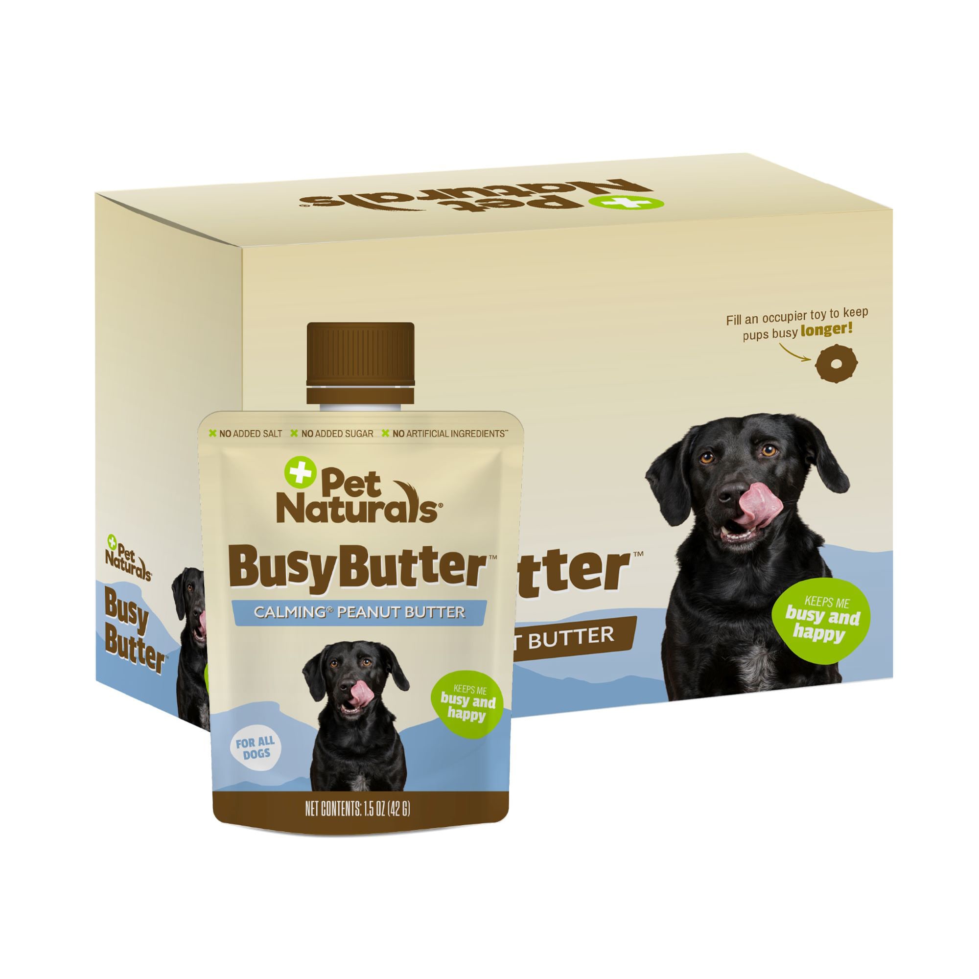 Pet Naturals BusyButter Calming Peanut Butter Squeezable Dog Treats, 1.