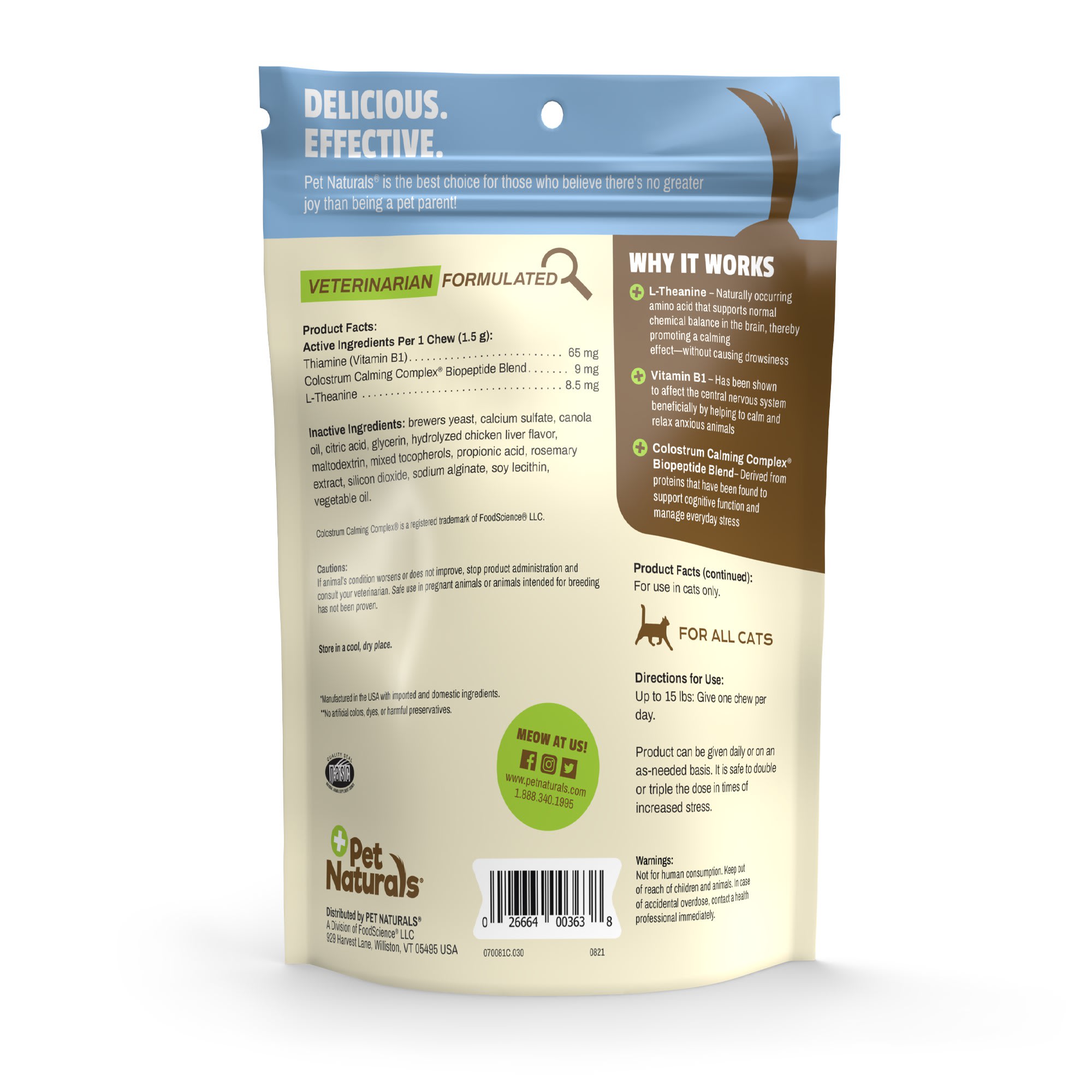Pet Naturals Calming All Natural Stress and Anxiety Reducing