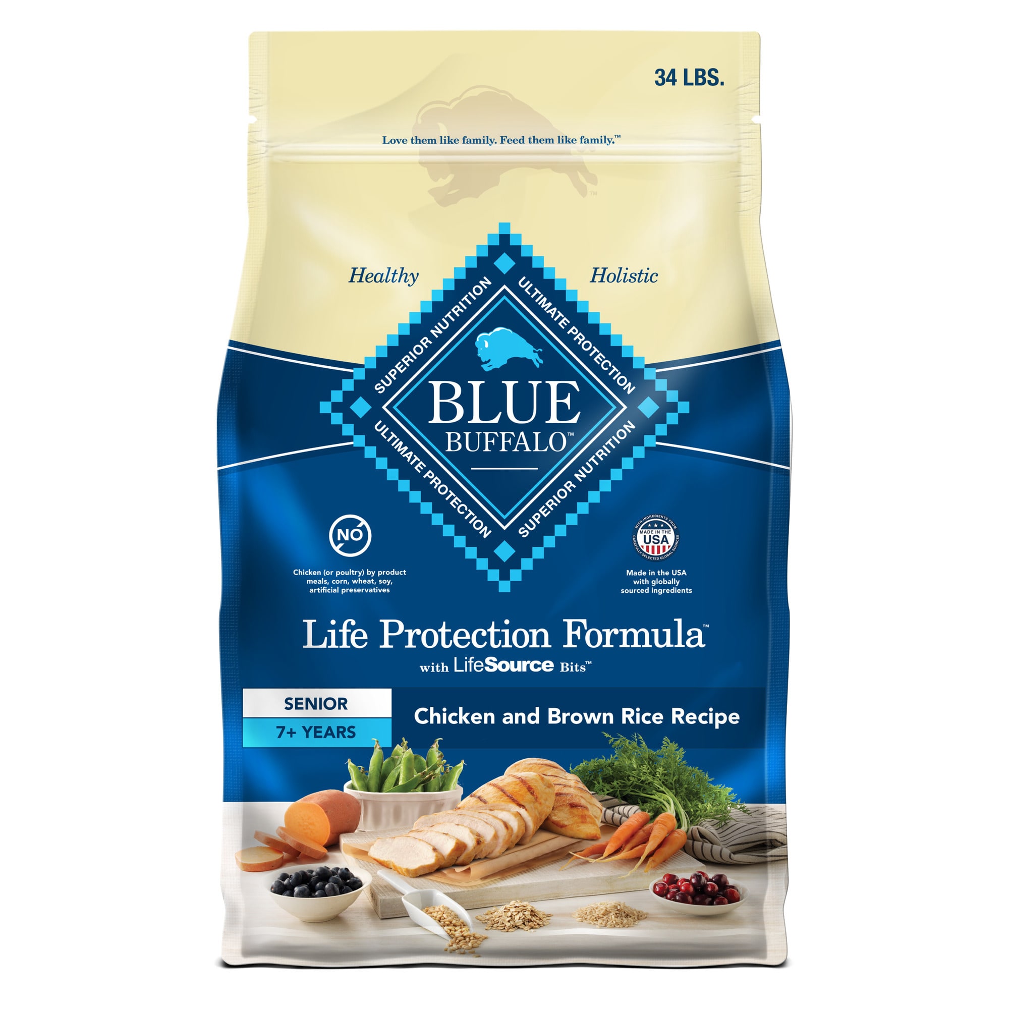 Blue diamond 2025 senior dog food