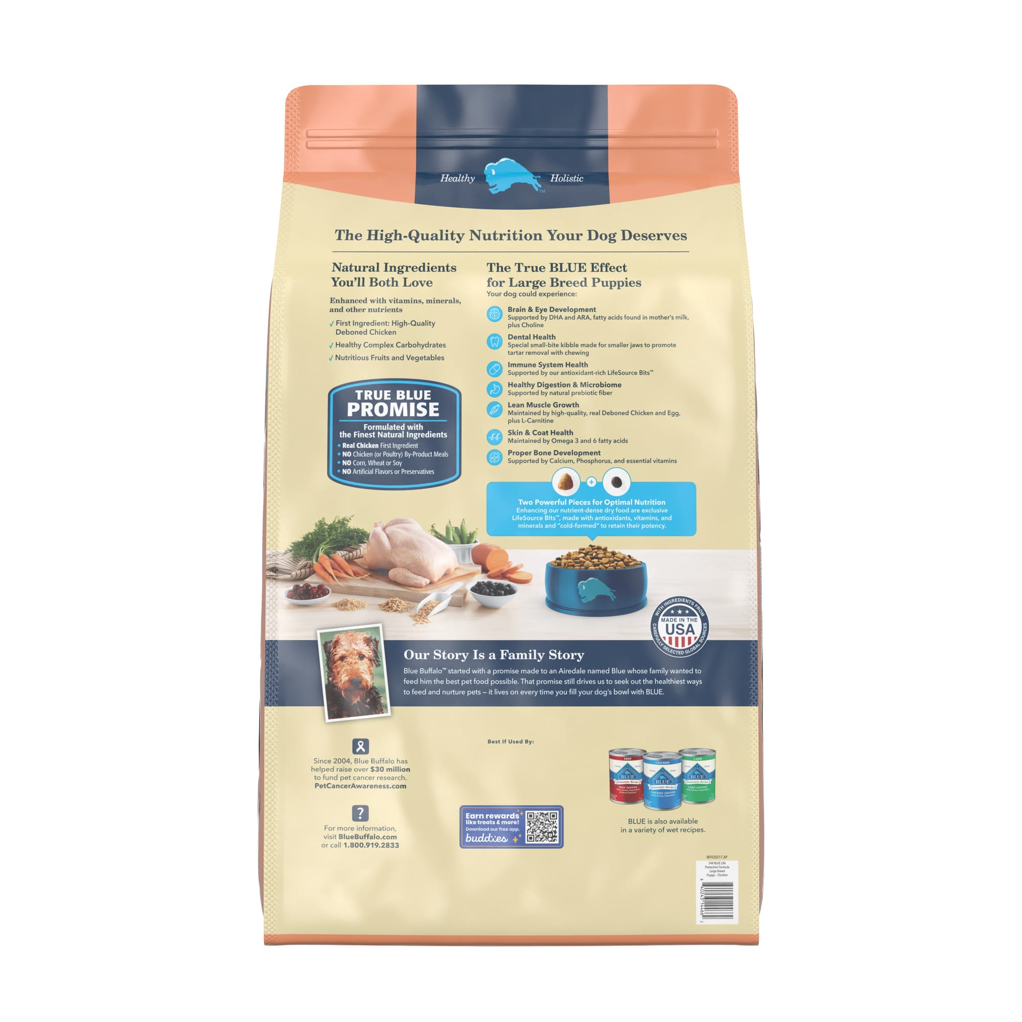 Blue large breed outlet puppy food