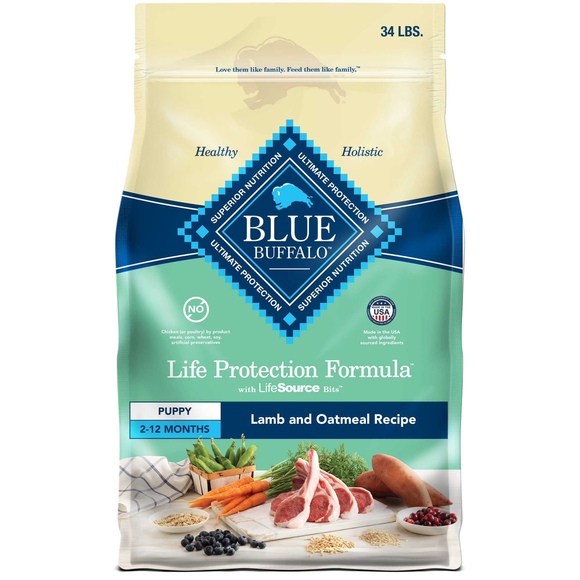 Blue Buffalo Blue Life Protection Formula Puppy Lamb Oatmeal