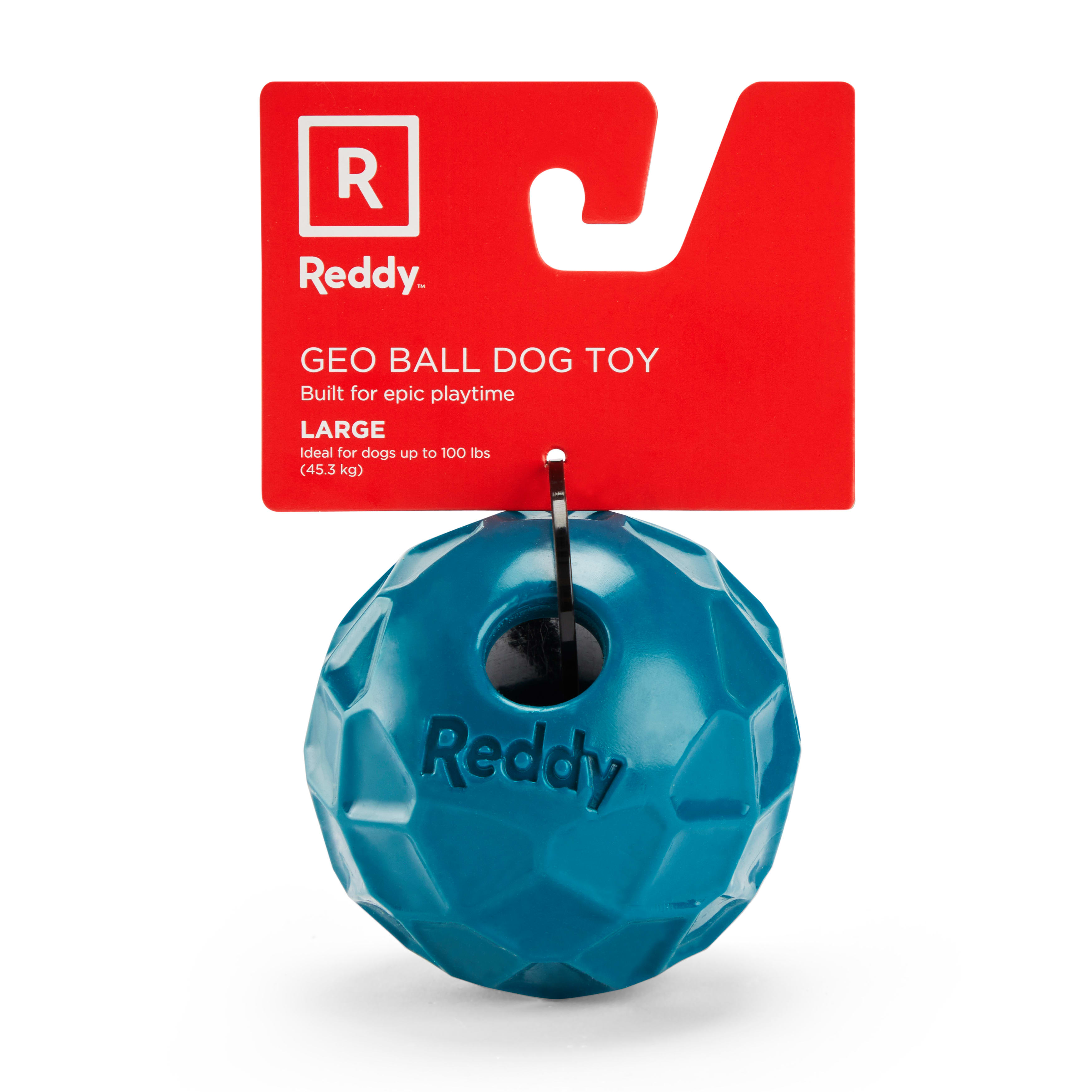 Reddy Teal Geo Ball Dog Toy, Large Petco