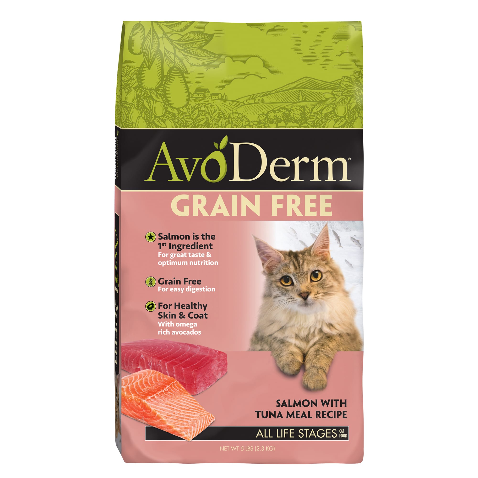 AvoDerm Grain Free Salmon with Tuna Meal Dry Cat Food 5 lbs. Petco