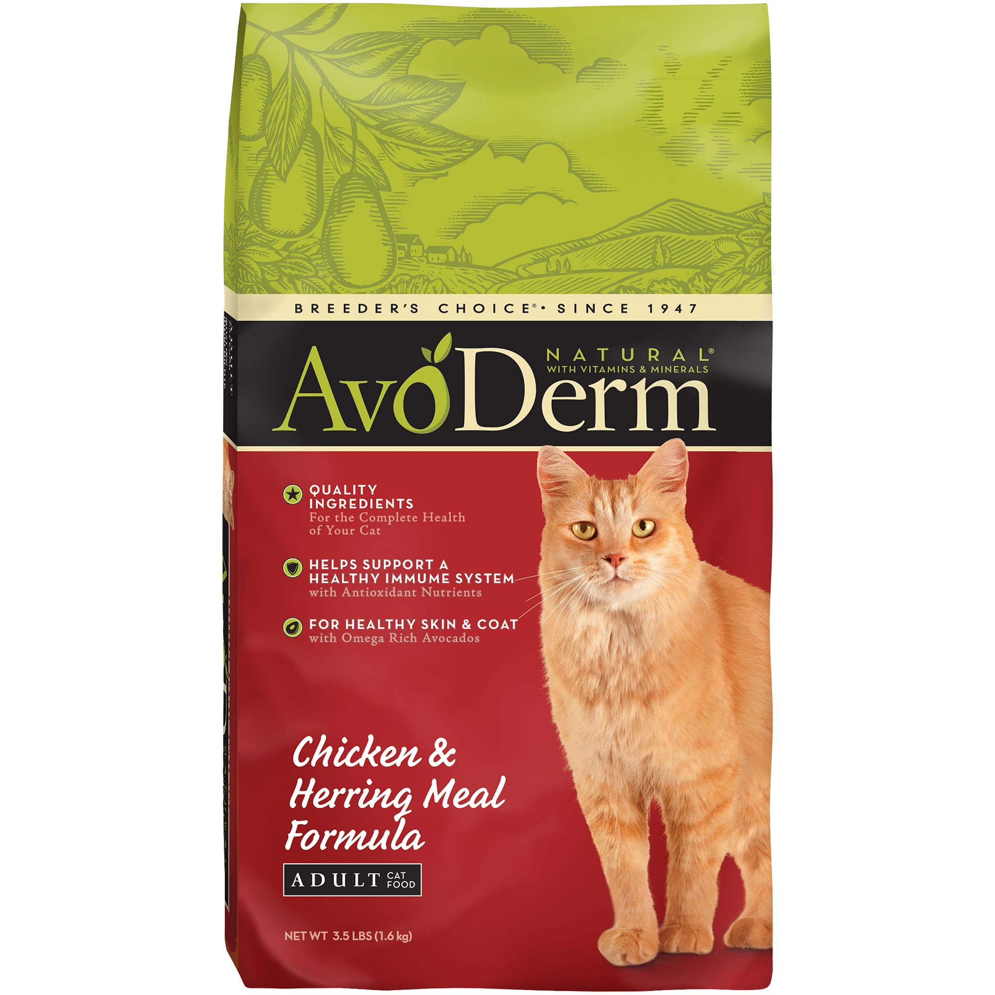 AvoDerm Chicken Herring Meal Adult Dry Cat Food 3.5 lbs. Petco