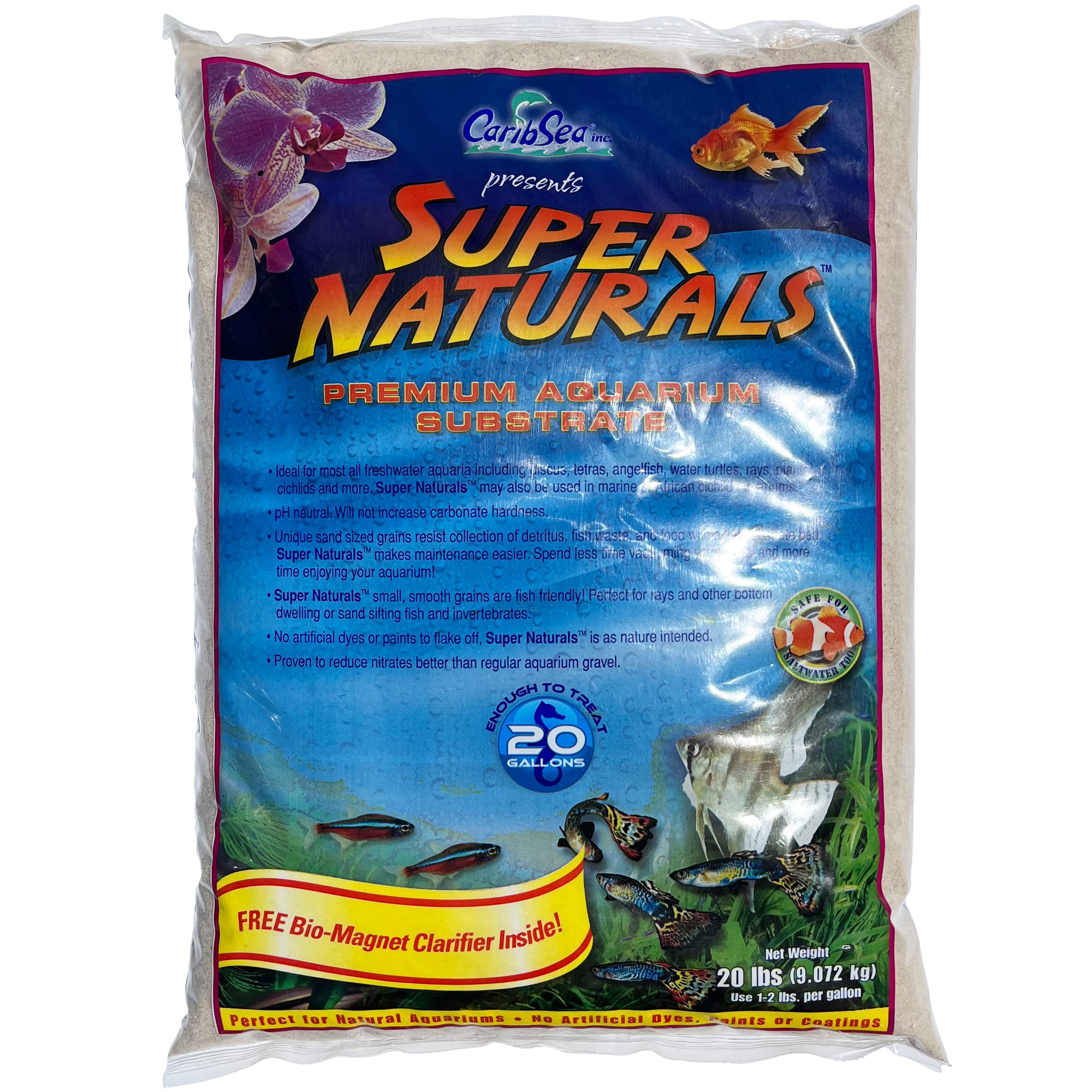 CaribSea White Aquascaping Sand 20 lbs for Reptiles & Snakes