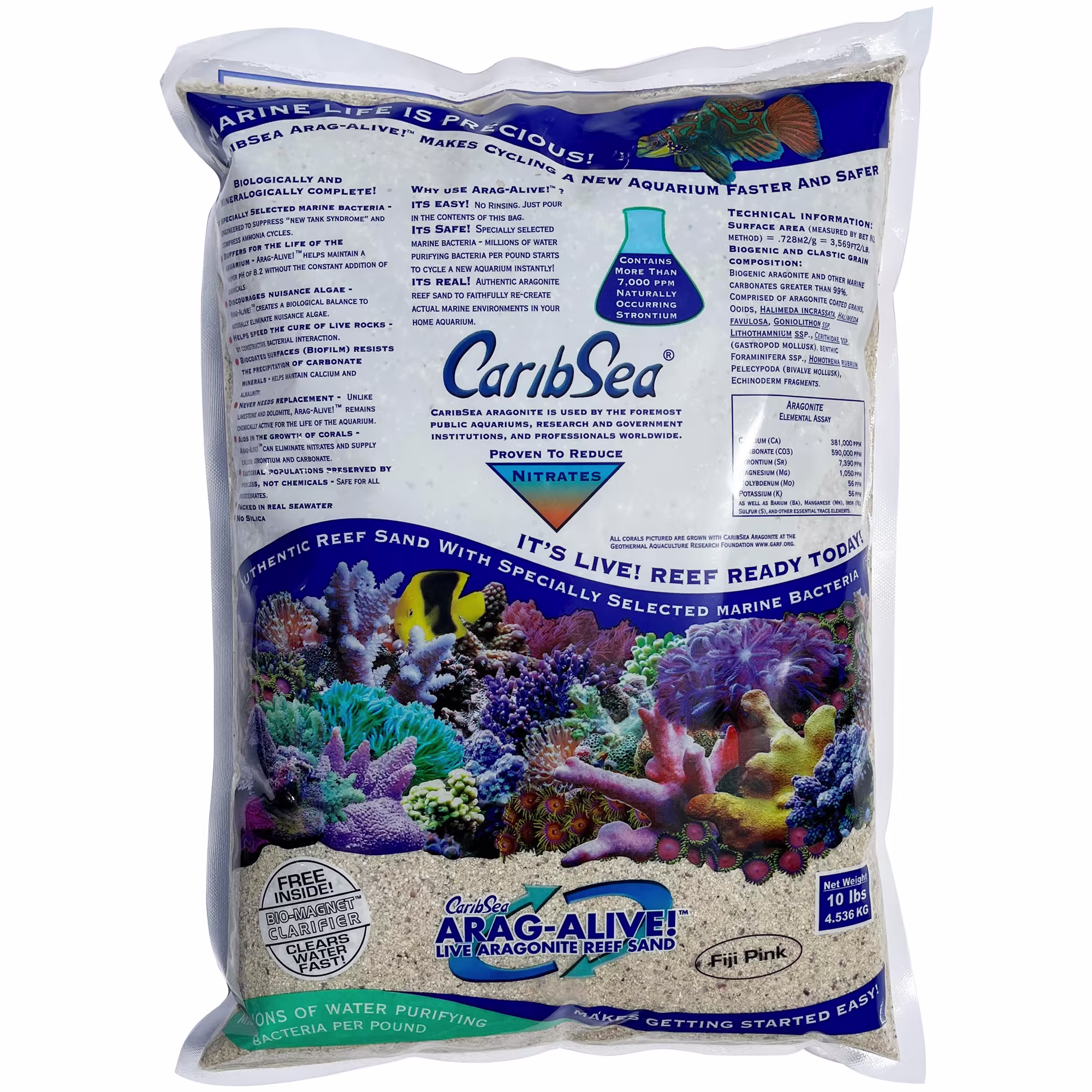 CaribSea Aragalive Aquascaping Fiji Pink, 10 lbs. | Petco