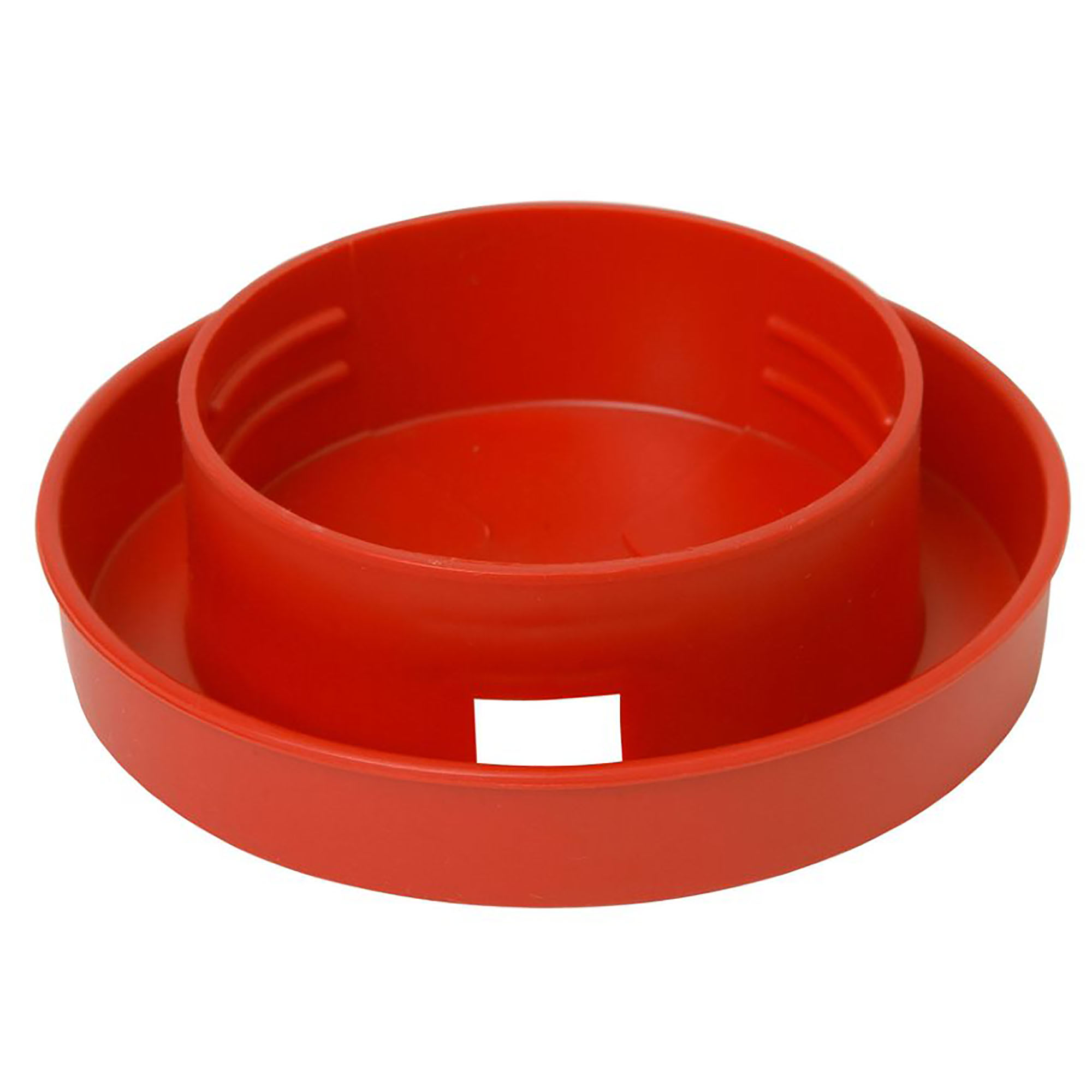 Little Giant Red Plastic Quail Waterer Base, 4