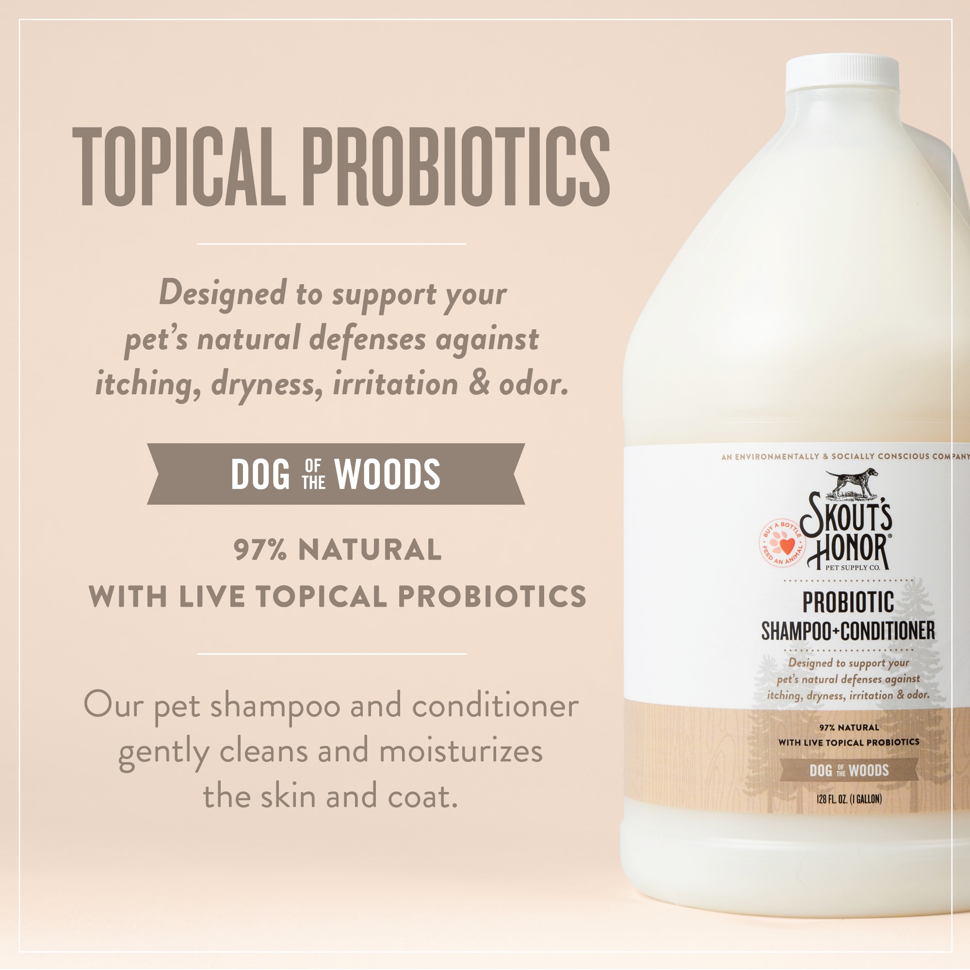 Probiotic Shampoo & Conditioner For Dogs & Cats - Skout's Honor
