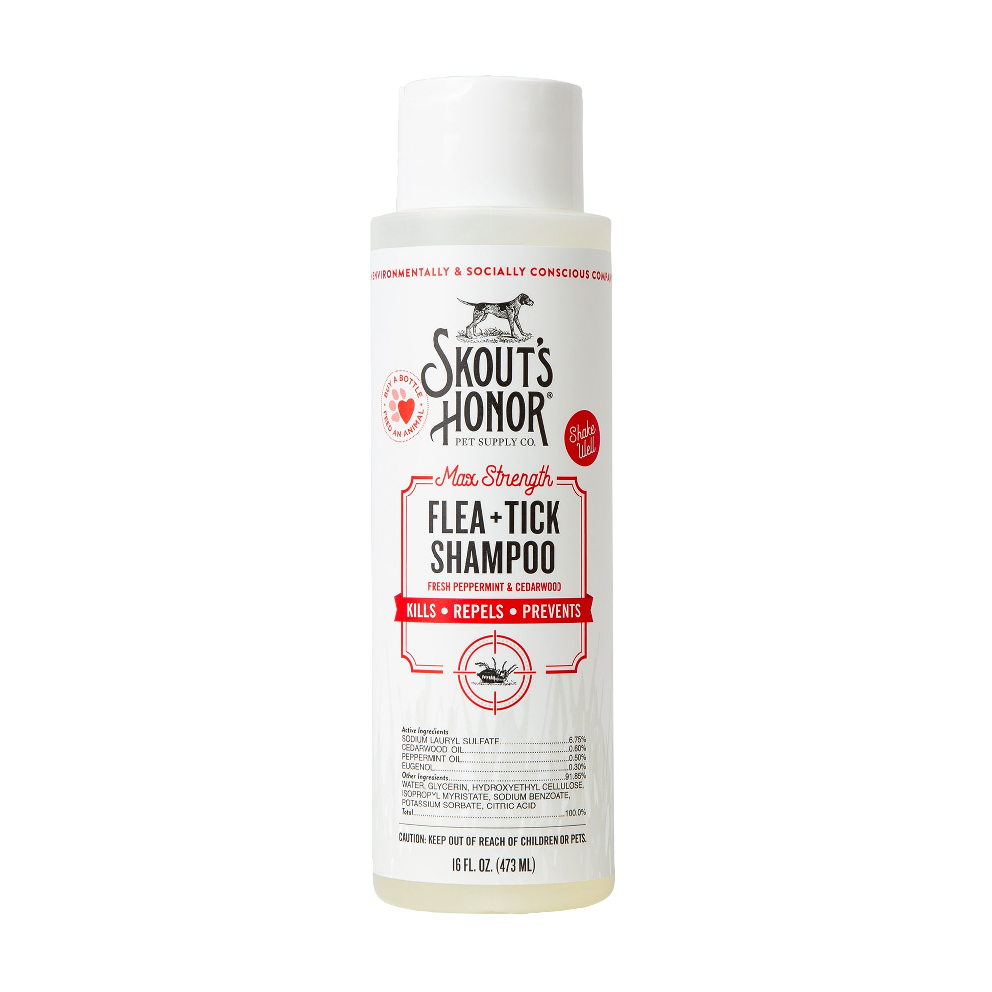 Skout's Honor Flea + Tick Dog Shampoo, 16 fl. oz. Petco