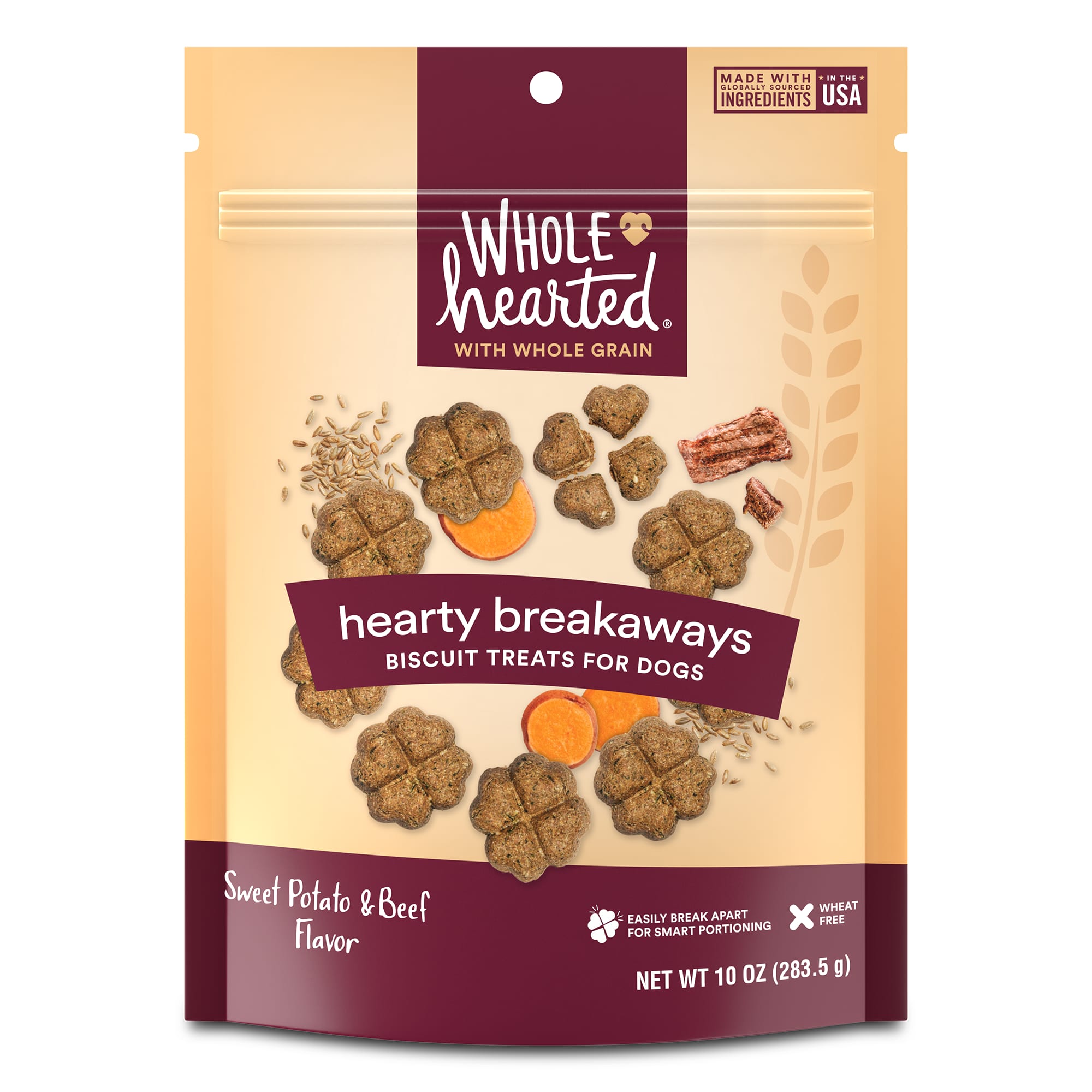 WholeHearted Beef + Sweet Potato Biscuits for Dogs, 10 oz. Petco