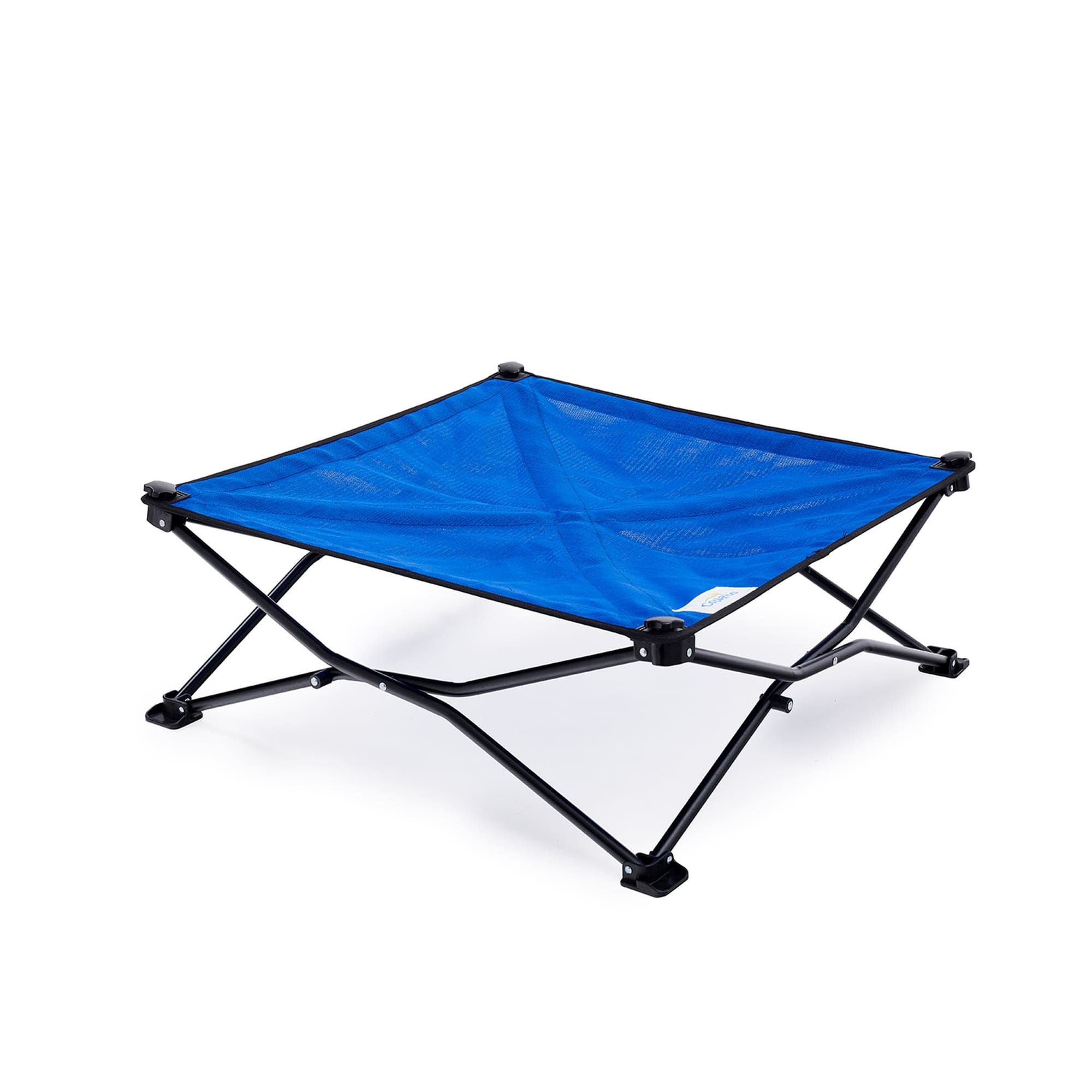 Coolaroo Aquatic Blue On the Go Elevated Pet Bed, 30" L X 30" W X 8" H