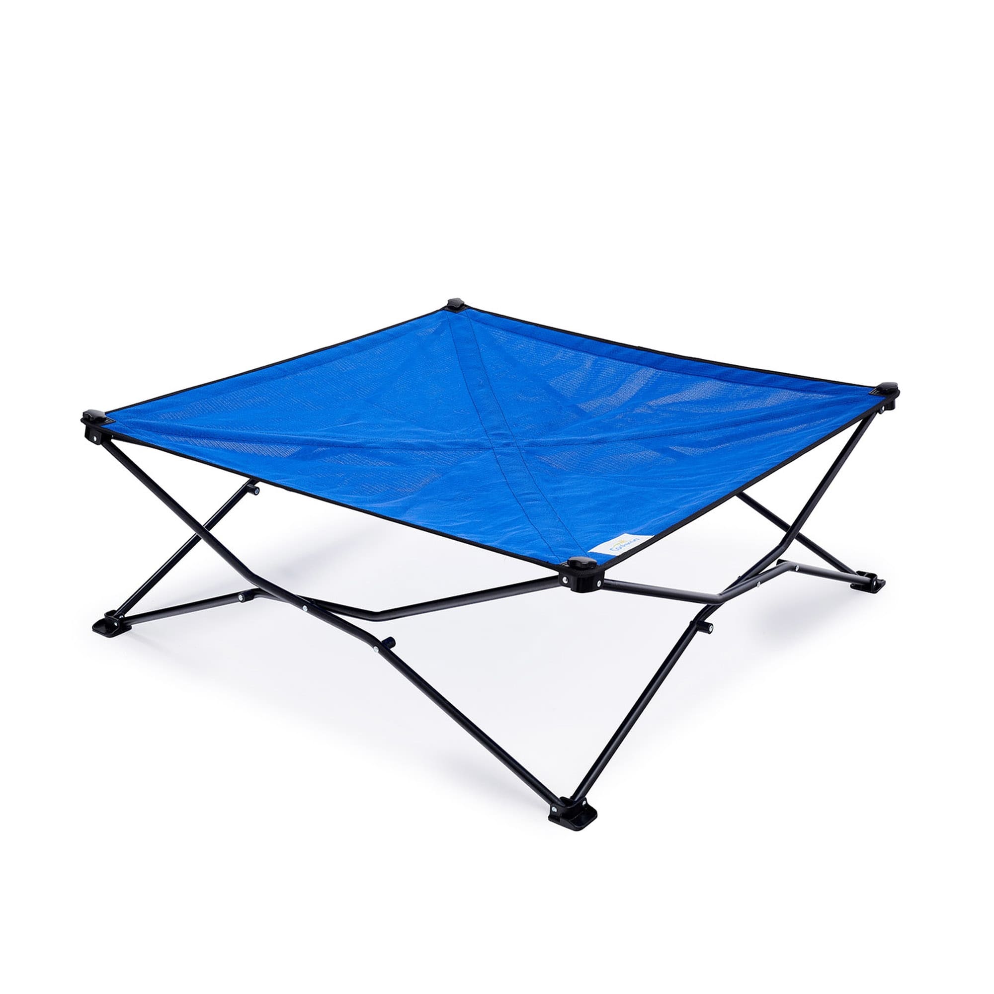 Coolaroo Aquatic Blue On the Go Elevated Pet Bed, 41" L X 41" W X 11.5