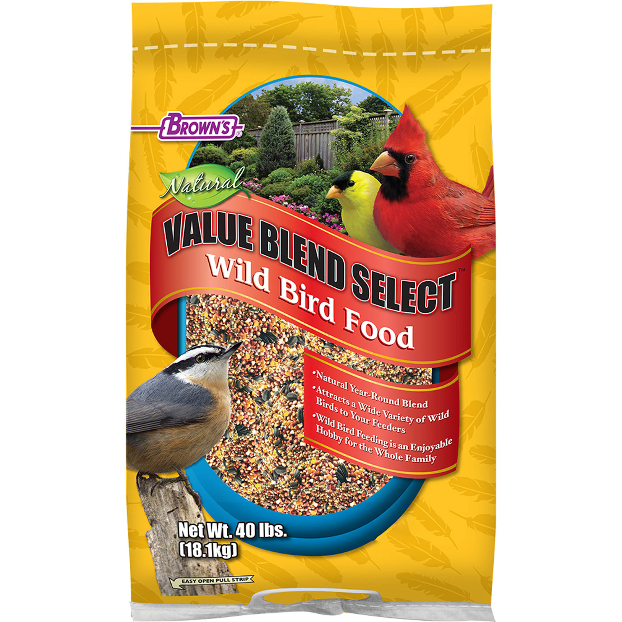  Country Pride 11350 Wild Bird Food, 40-Pound : Wild Bird  Birdseed : Patio, Lawn & Garden