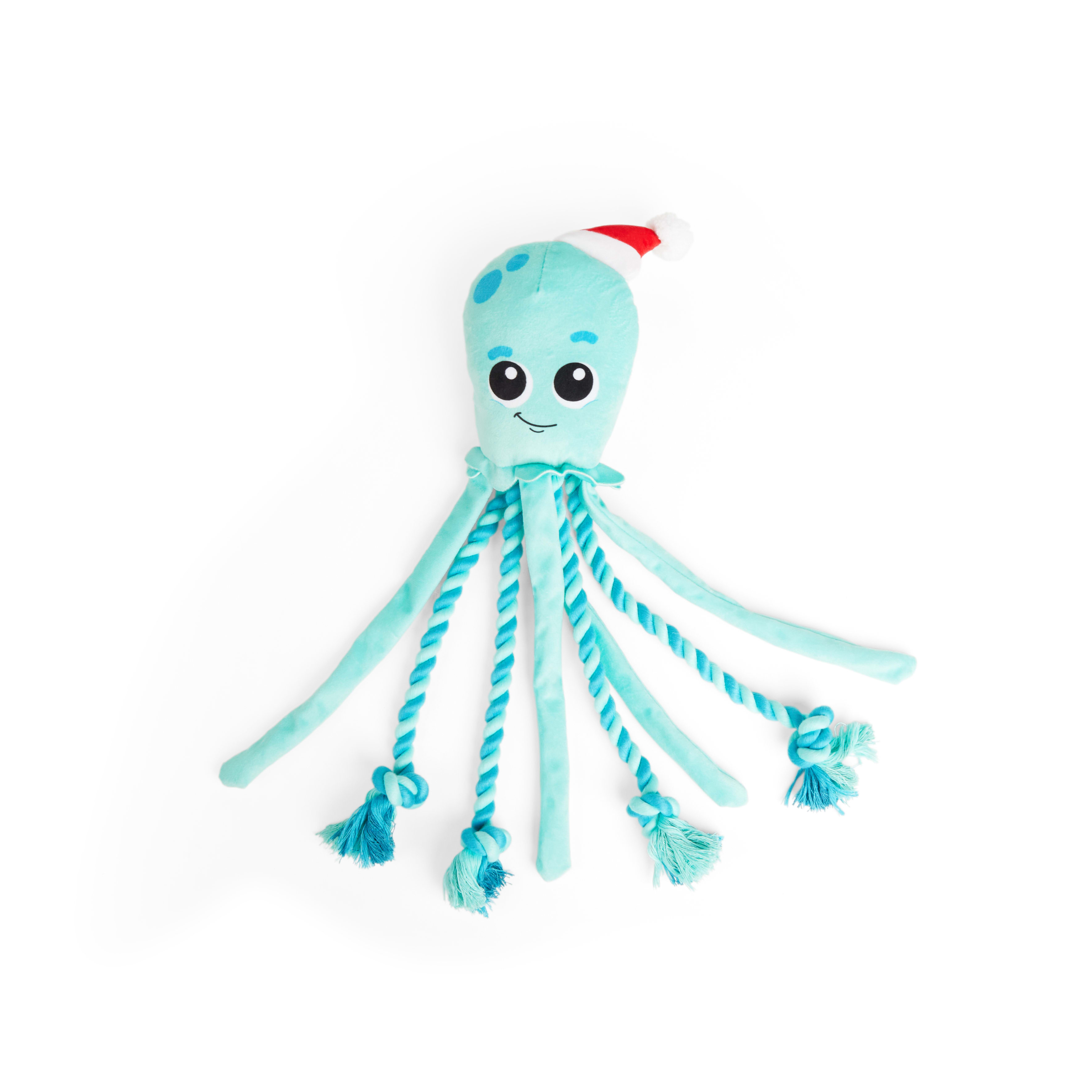 Blue octopus dog clearance toy