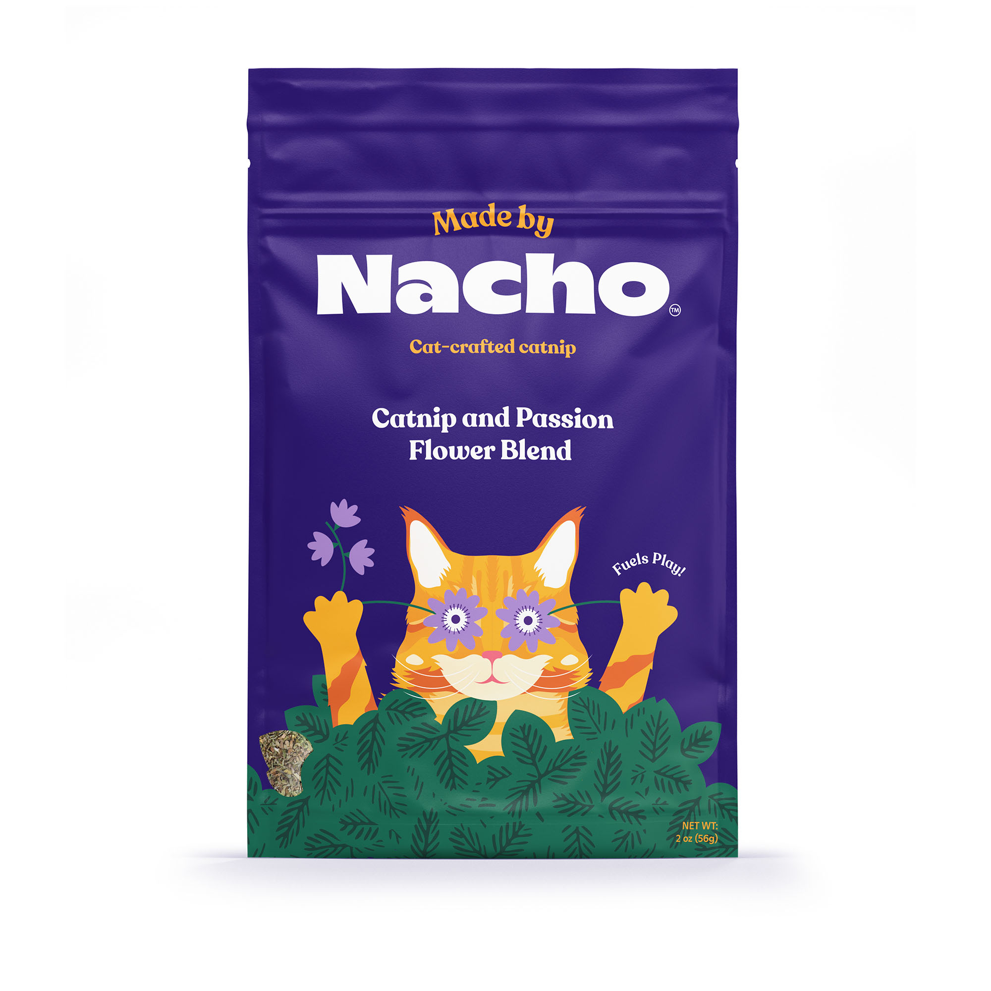 Made by Nacho Catnip and Passion Flower Blend Cat Treats 2 oz