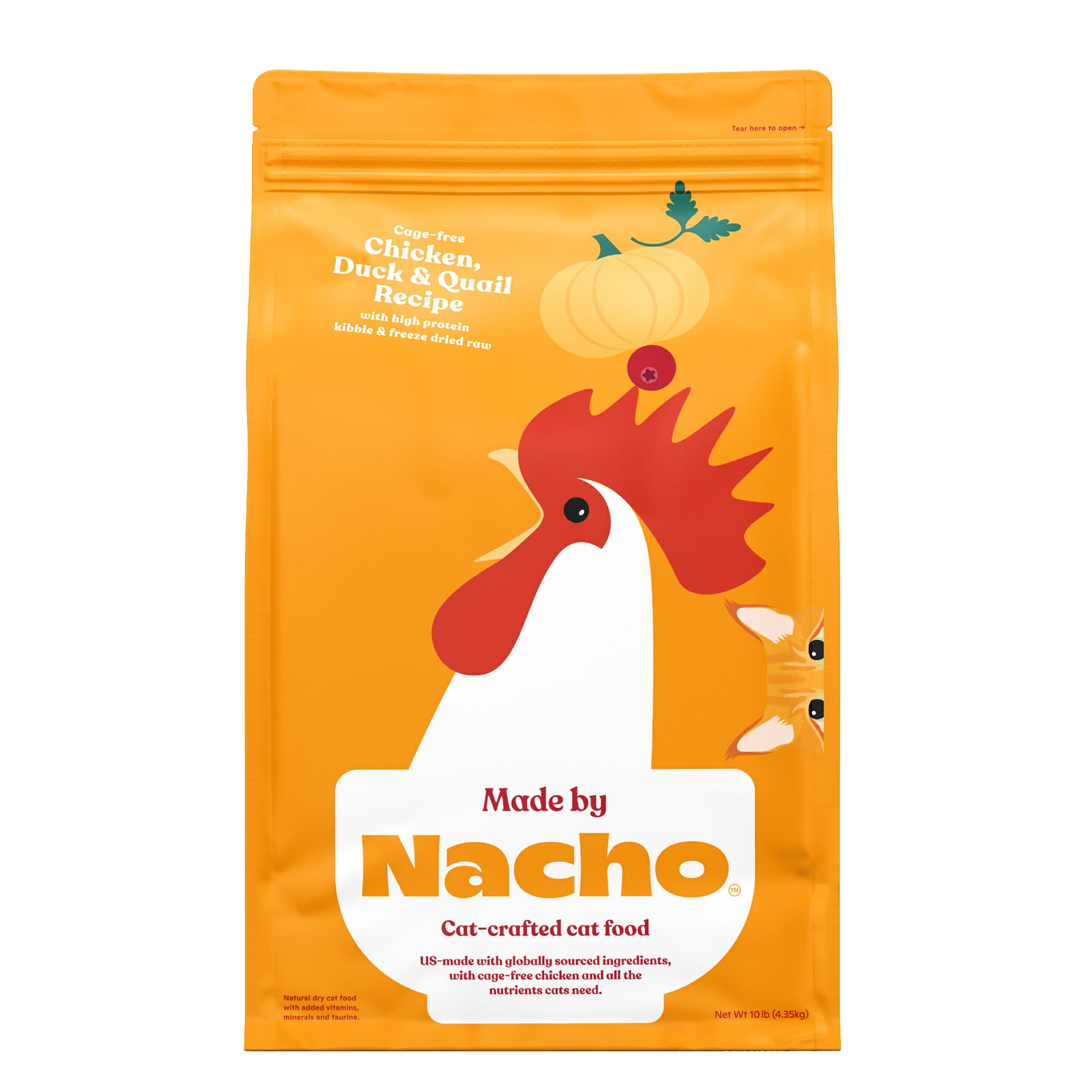 Made by Nacho Cage Free Chicken, Duck & Quail Recipe With FreezeDried