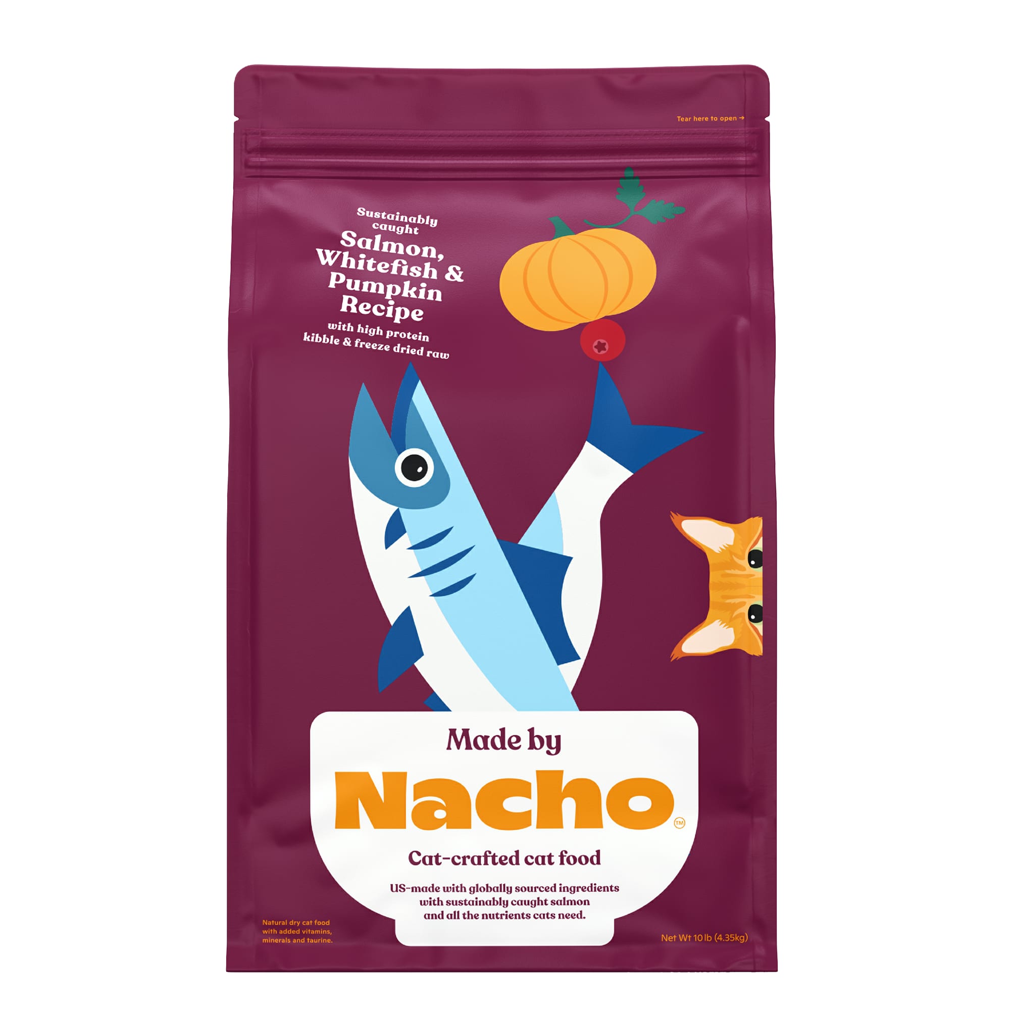 Made by Nacho SustainablyCaught Salmon, Whitefish & Pumpkin Recipe