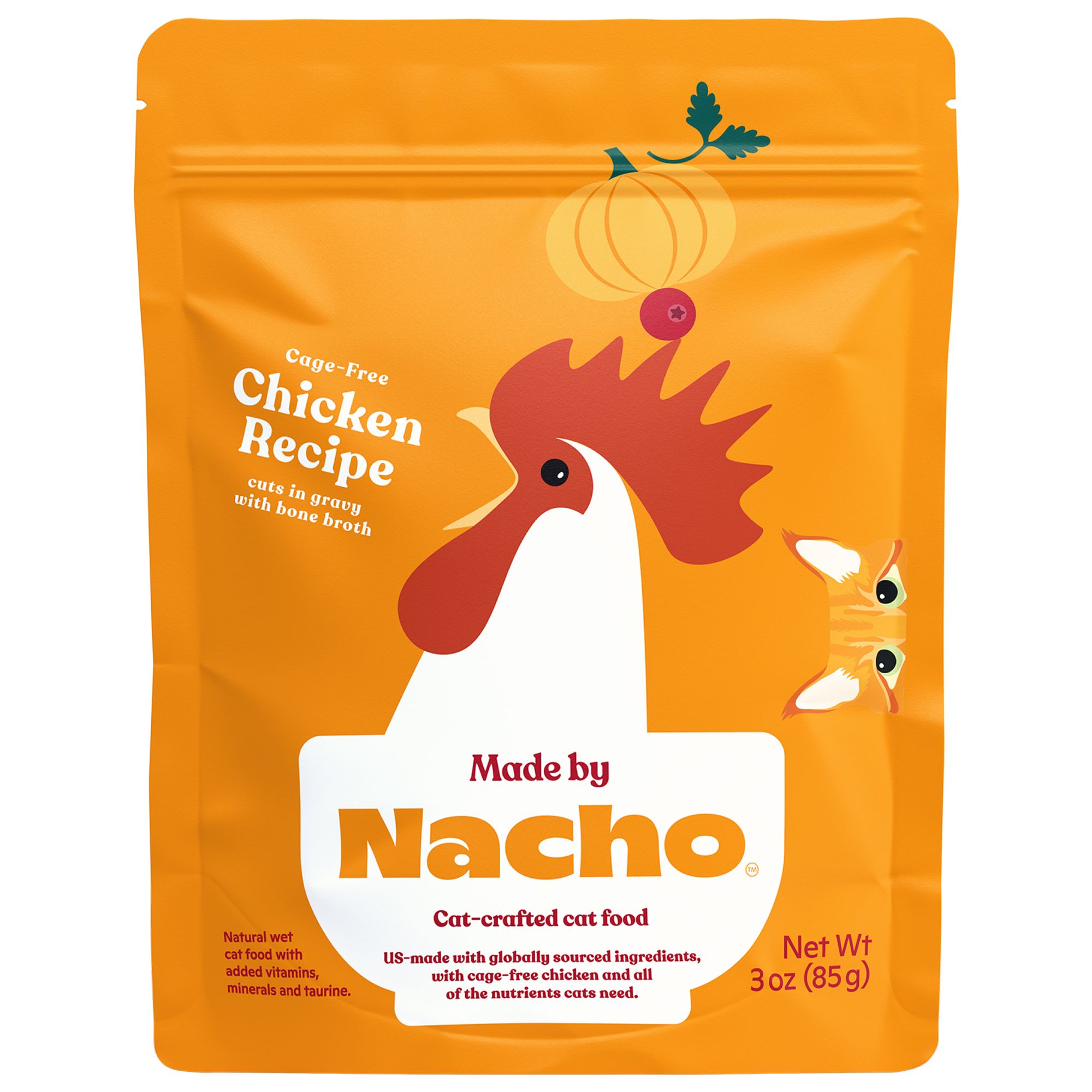 Made by Nacho CageFree Chicken & Bone Broth Wet Cat Food 3 oz