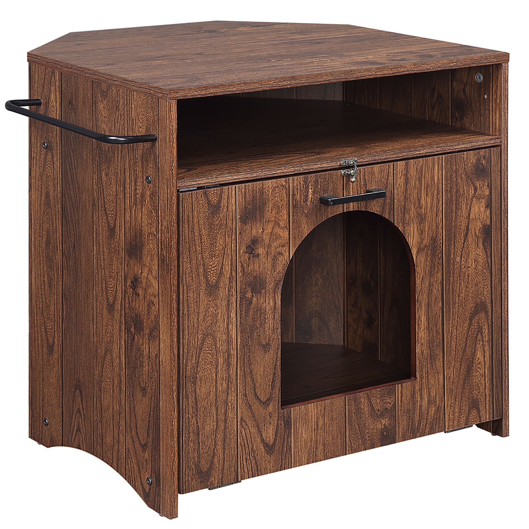 Corner litter box store furniture