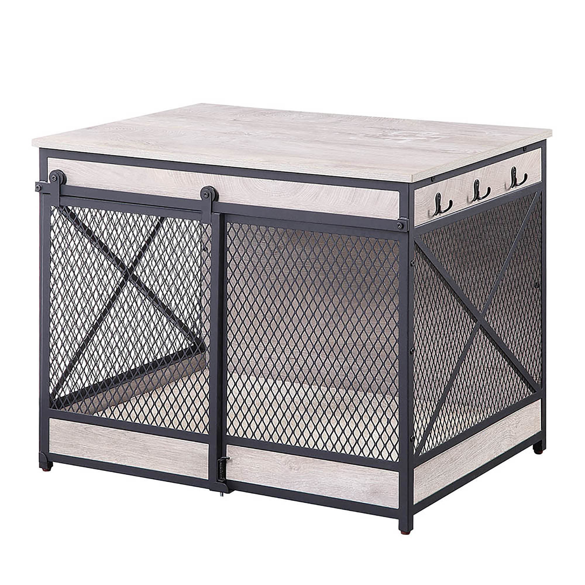 UniPaws Chew Proof Dog Crate with Cushion Hooks 31.5