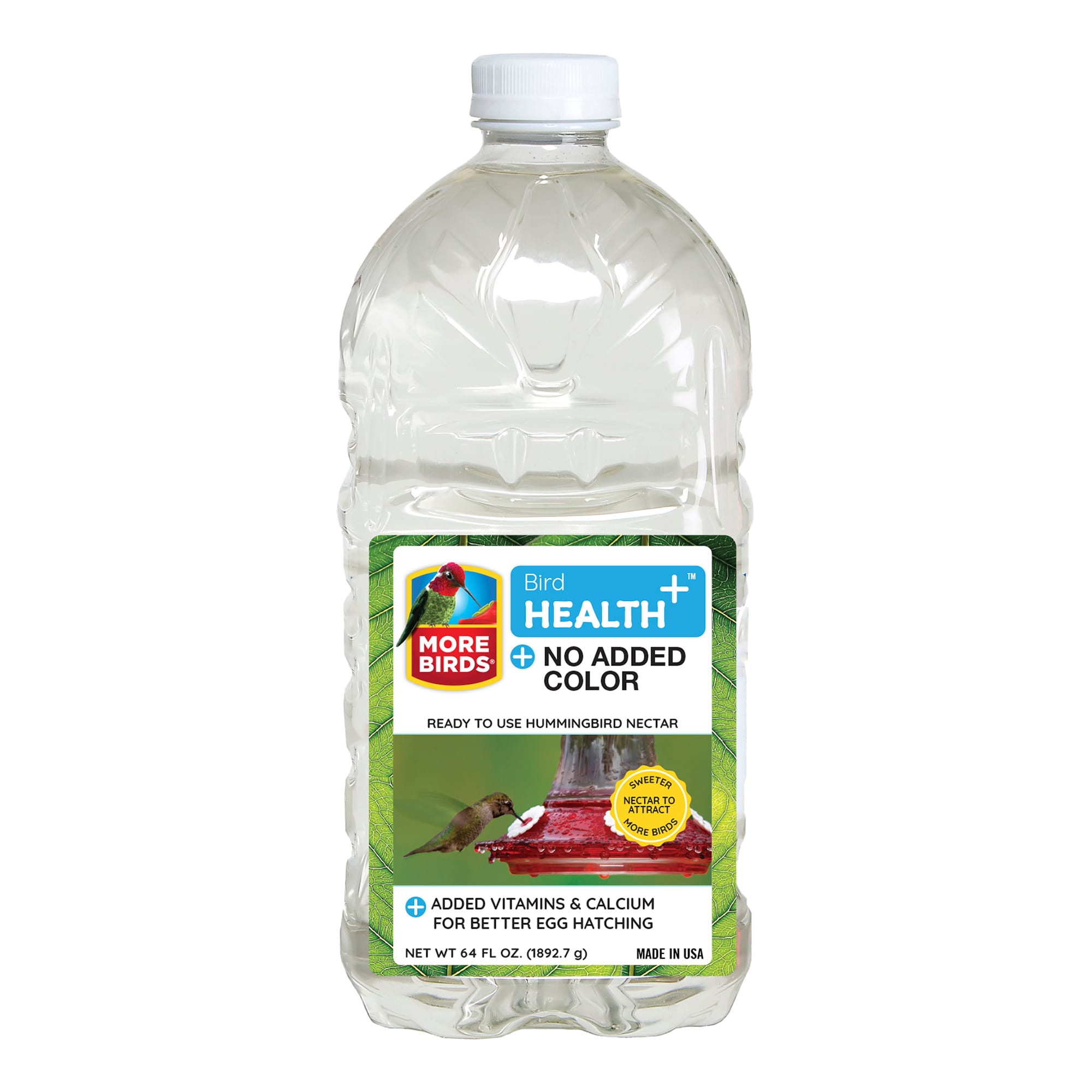 More Birds Health+ Clear Hummingbird Nectar 64oz ReadytoUse