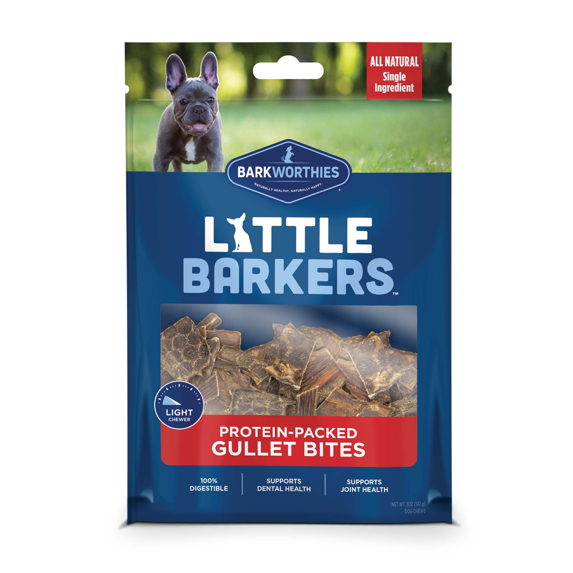 Barkworthies Little Barkers Gullet Bites Dog Treats, 5 oz.