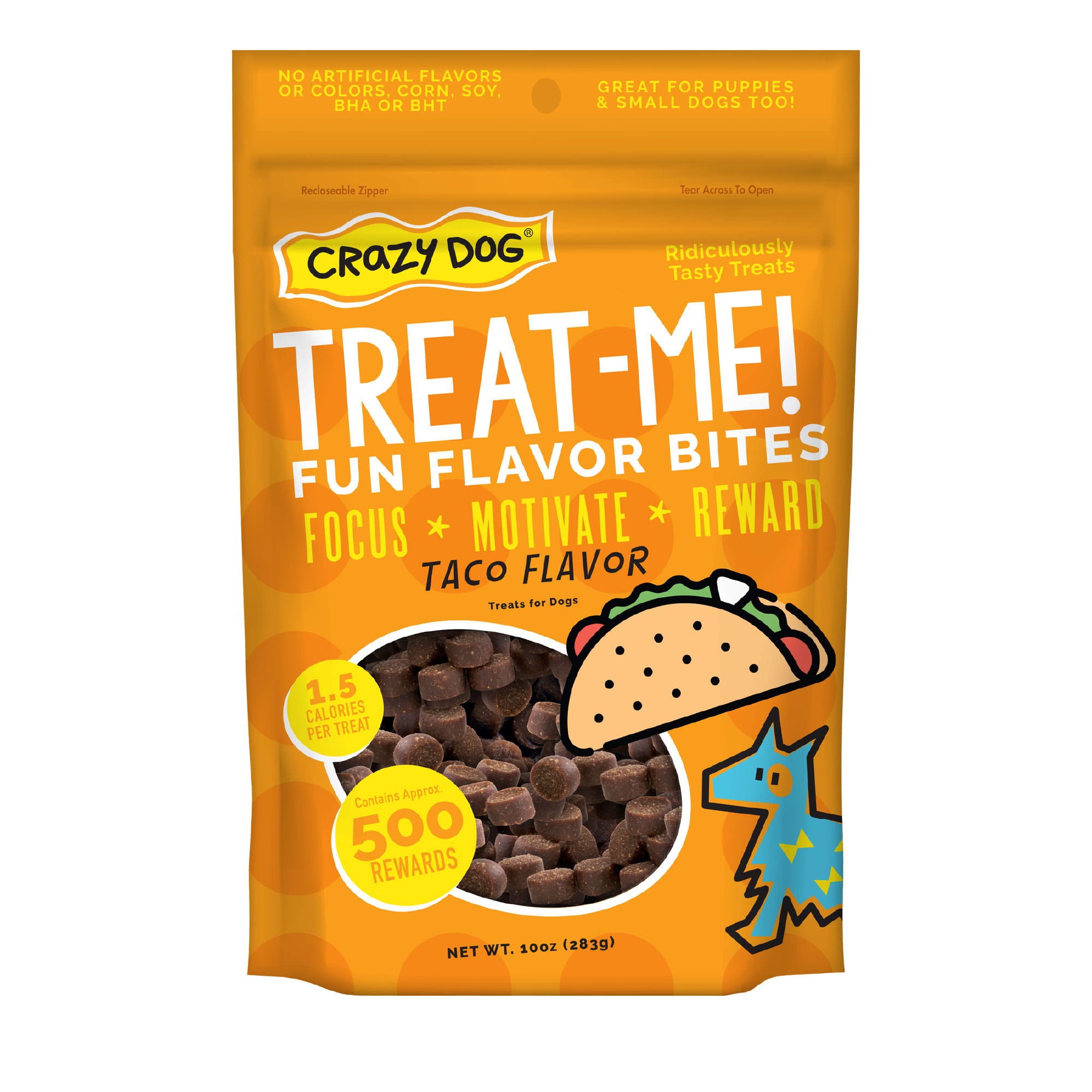 Crazy Dog TreatMe! Mini Taco Soft & Chewy Dog Treats, 10 oz. Petco