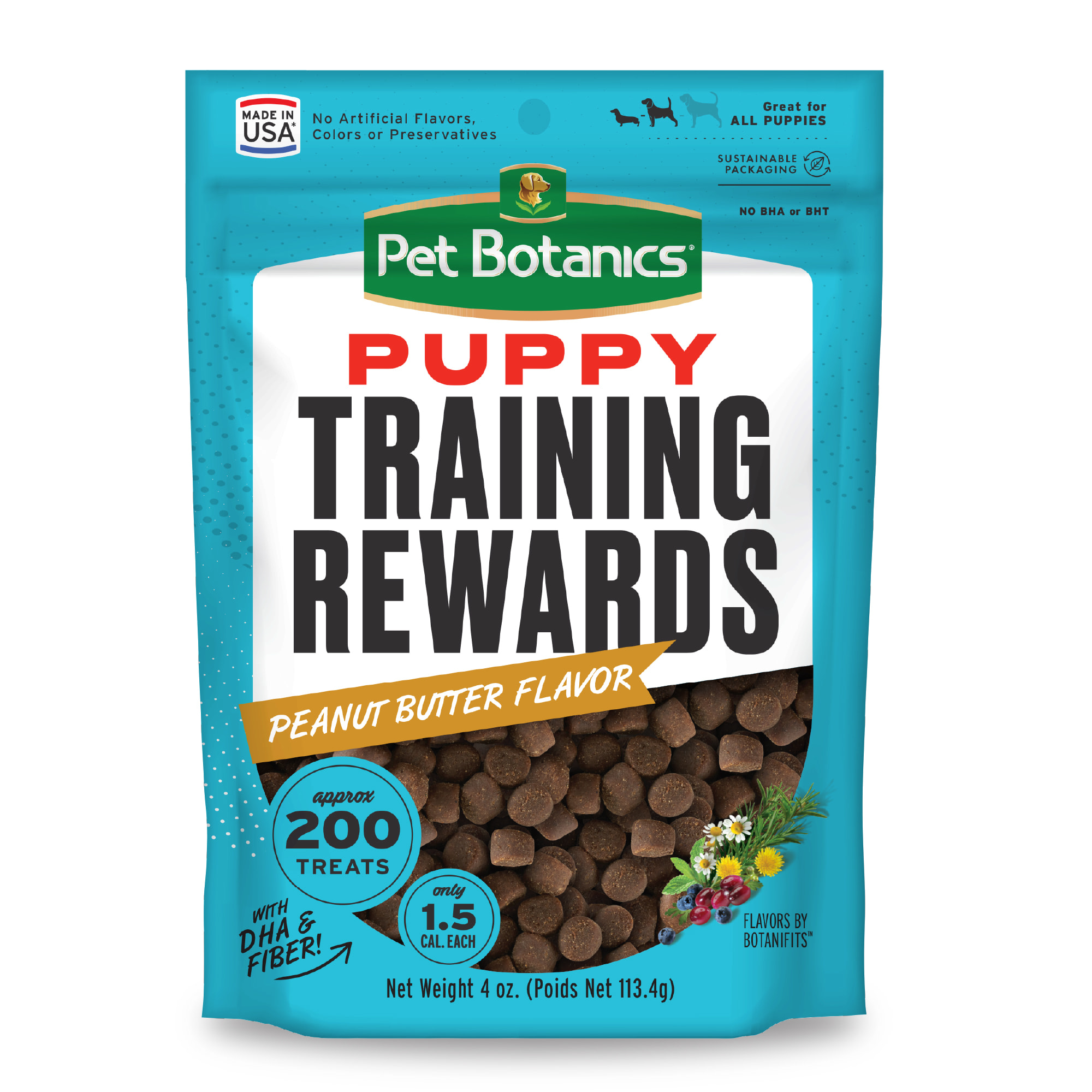 Pet Botanics Training Rewards Mini Peanut Butter Soft Chewy